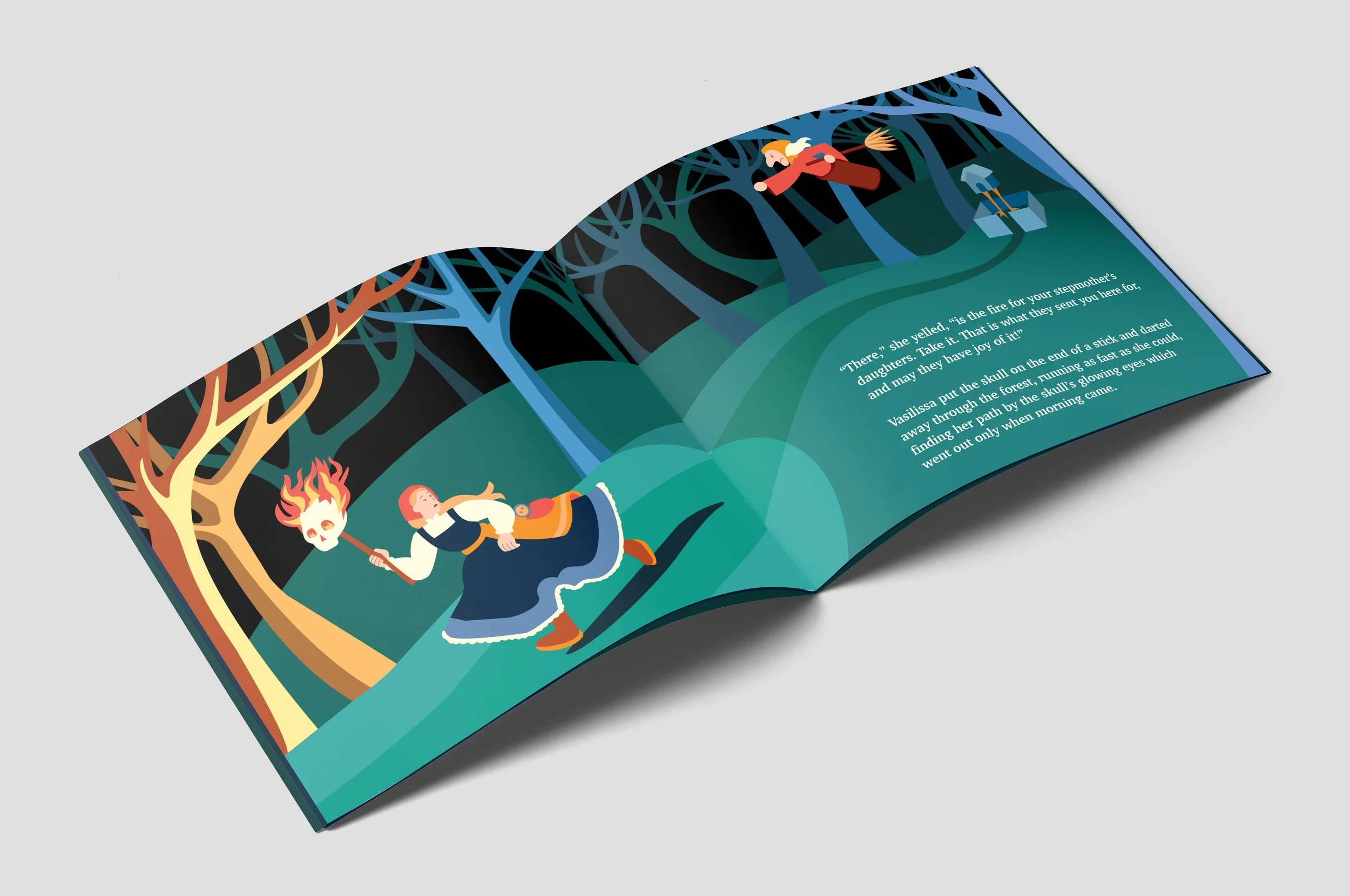 Baba Yaga Book Spread