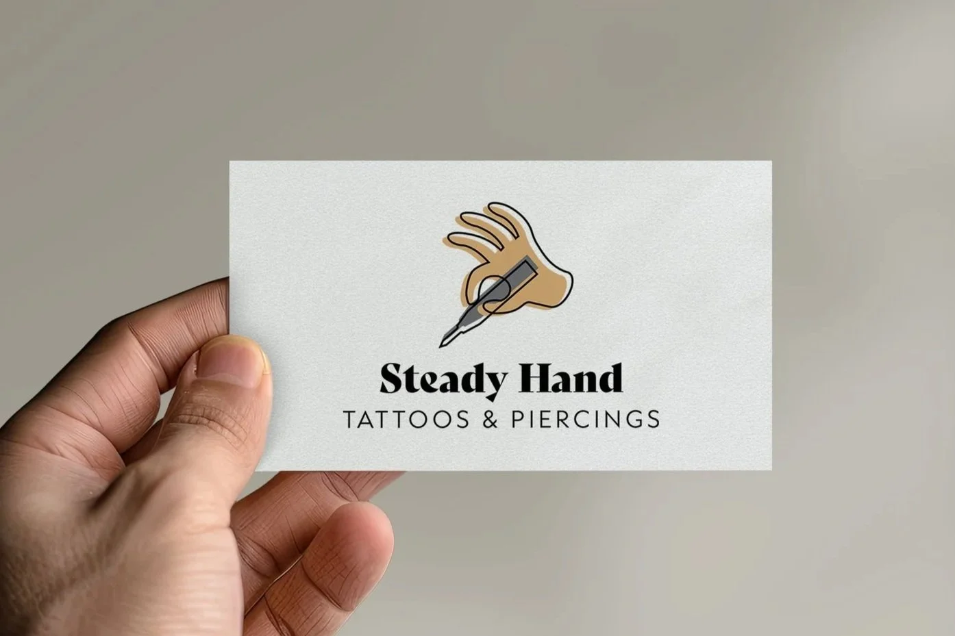 Steady Hand Tattoos & Piercings business card