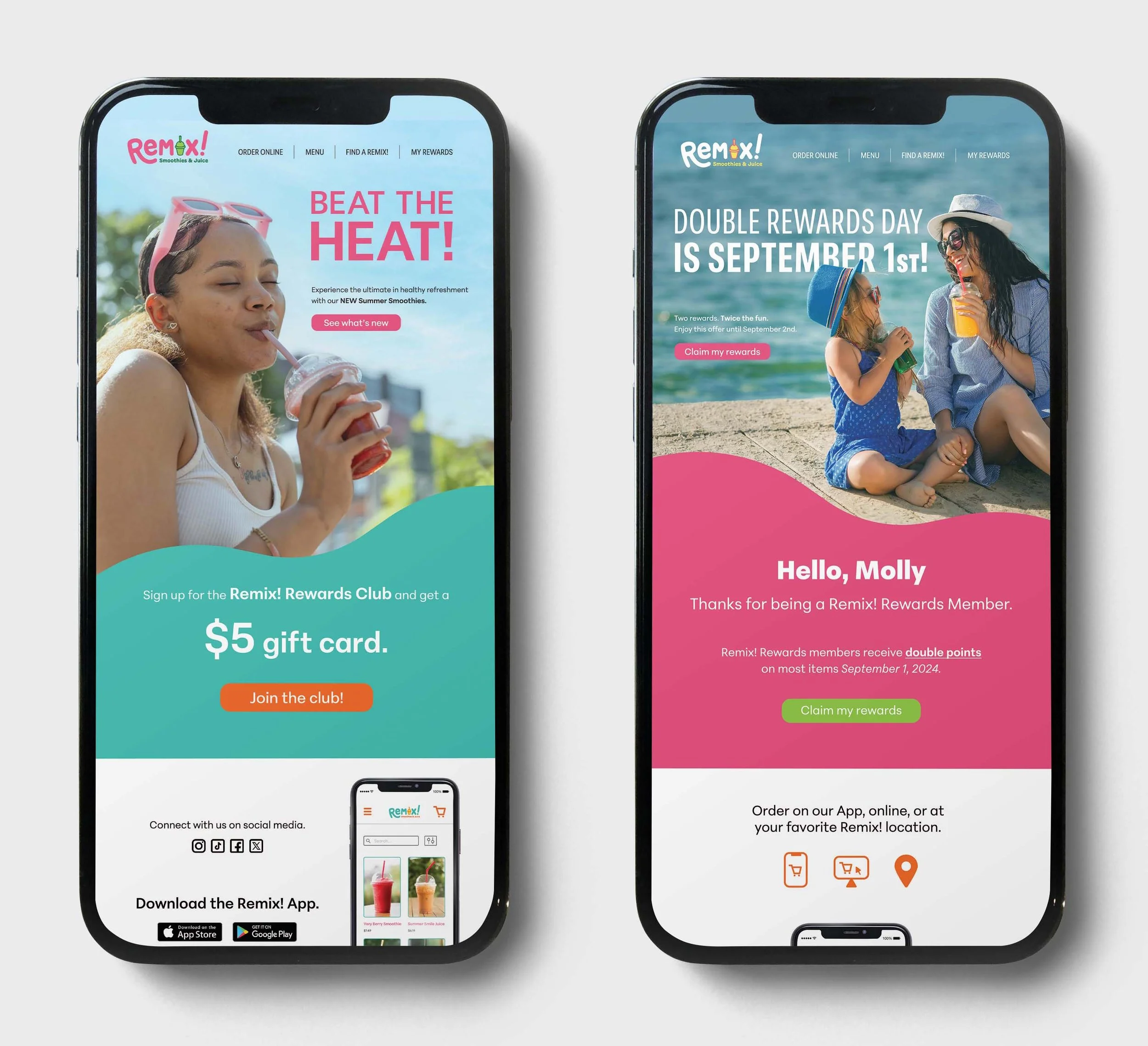 Remix! Email Phone Mockup