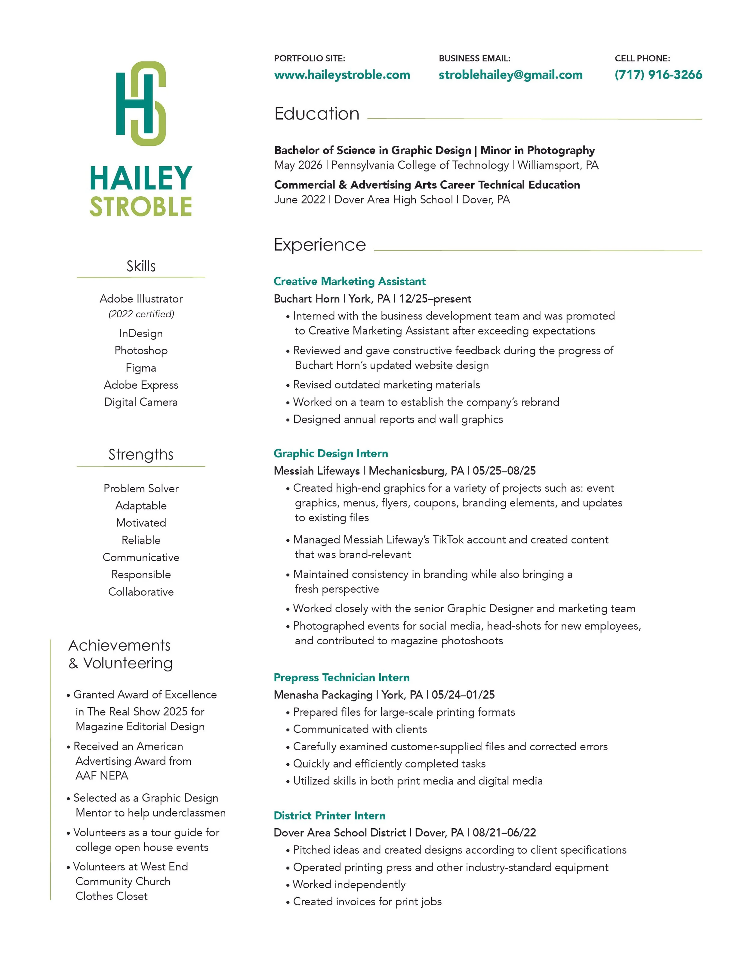 Resume Hailey Stroble