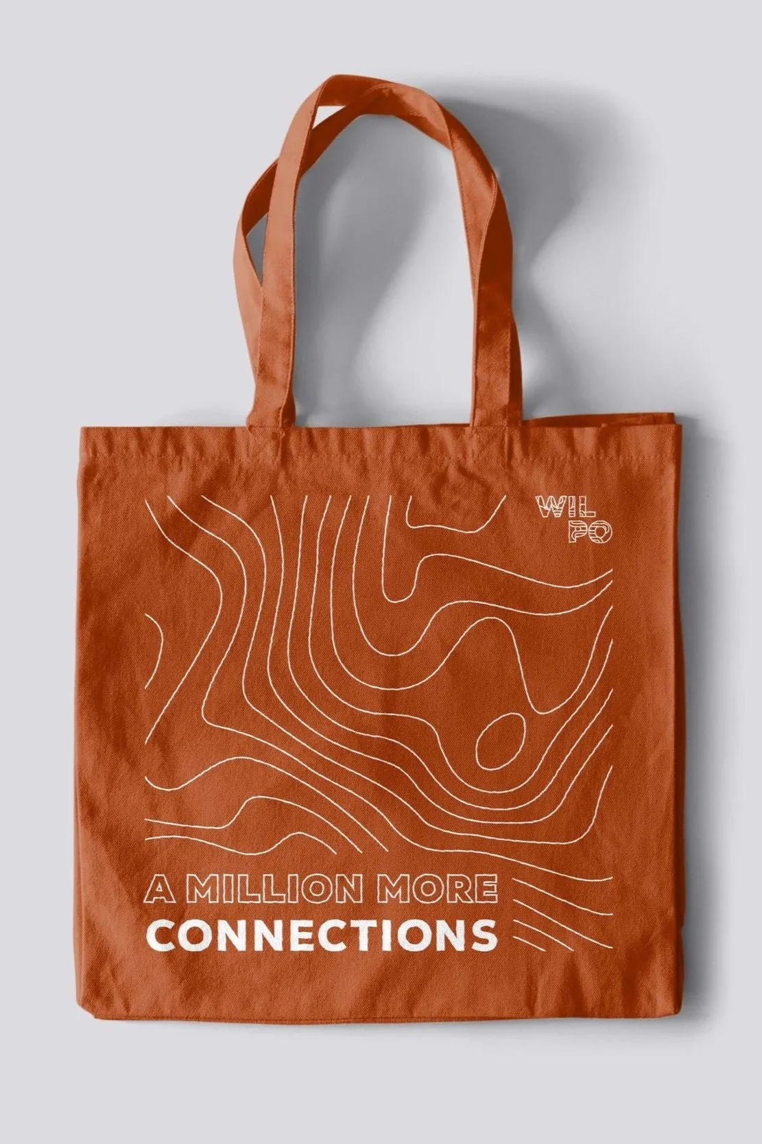 Orange Wilpo Tote Bag