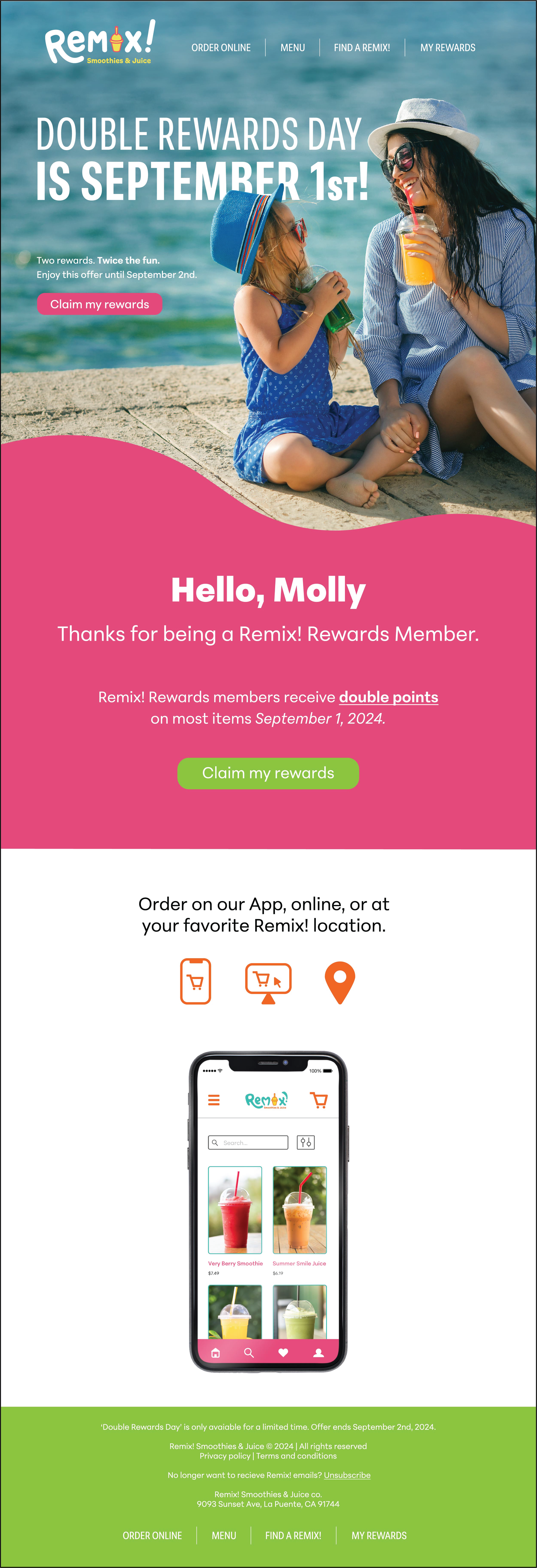 Double Rewards Day Remix! Email