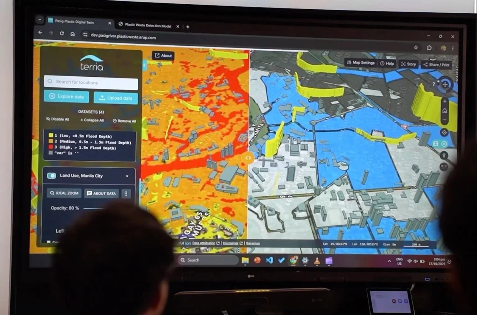 Pasig Rive Plastics Waste Digital Twin