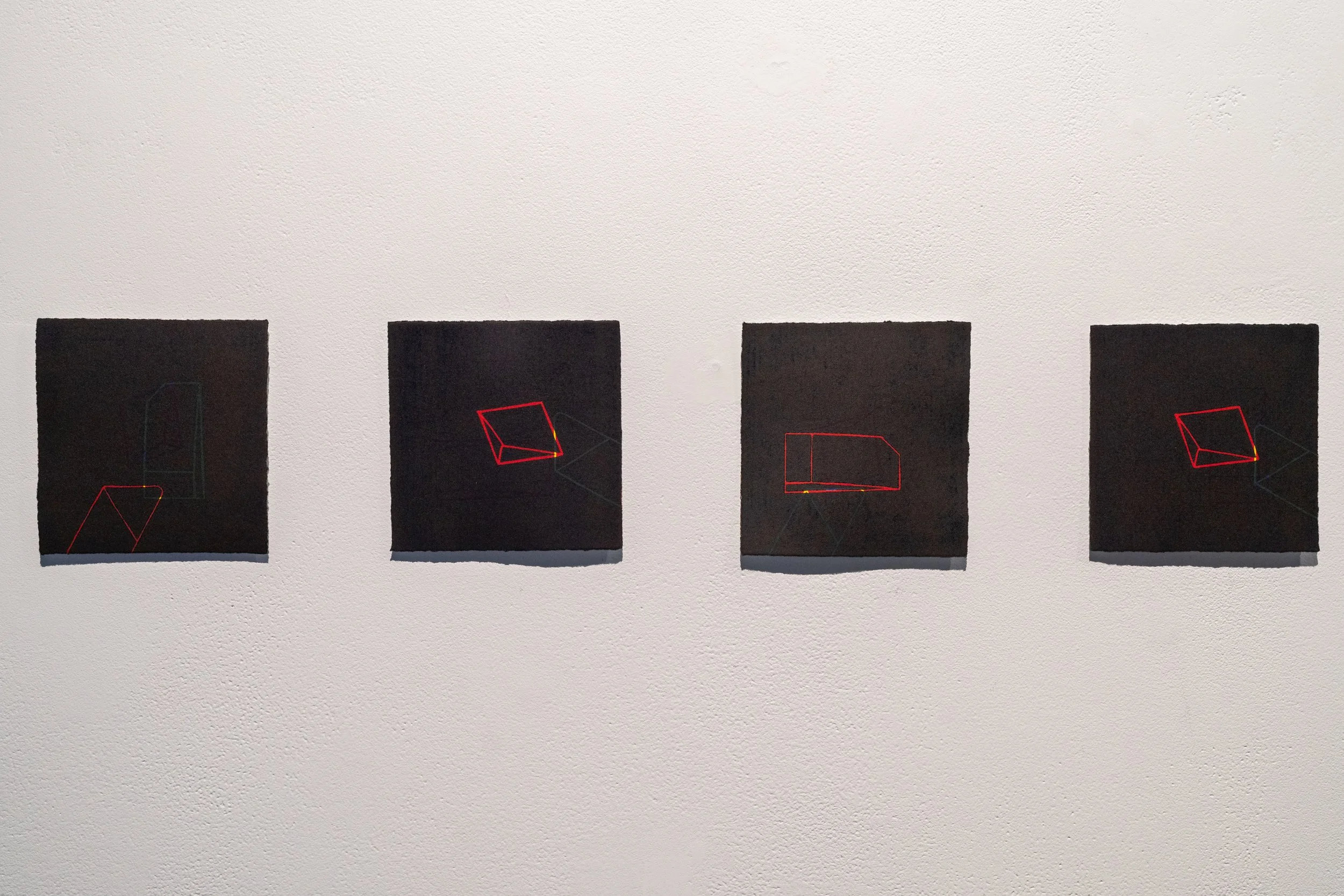 Clarification III VE
Multilayered hand carved lino block relief on white 250gsm BFK Rives, 13x13cm