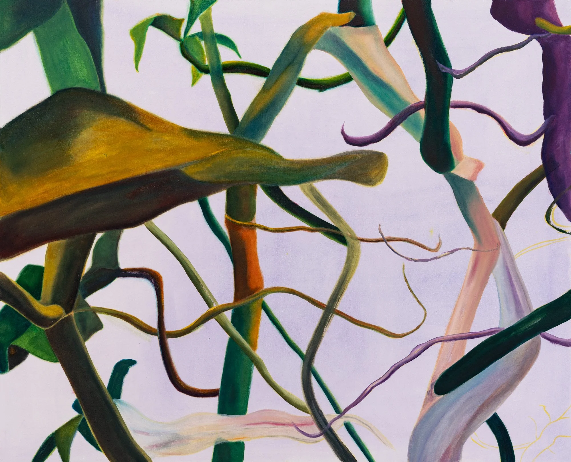 To Name a Thing is to Lose its Depth, 2026, oil on canvas, 107x87cm