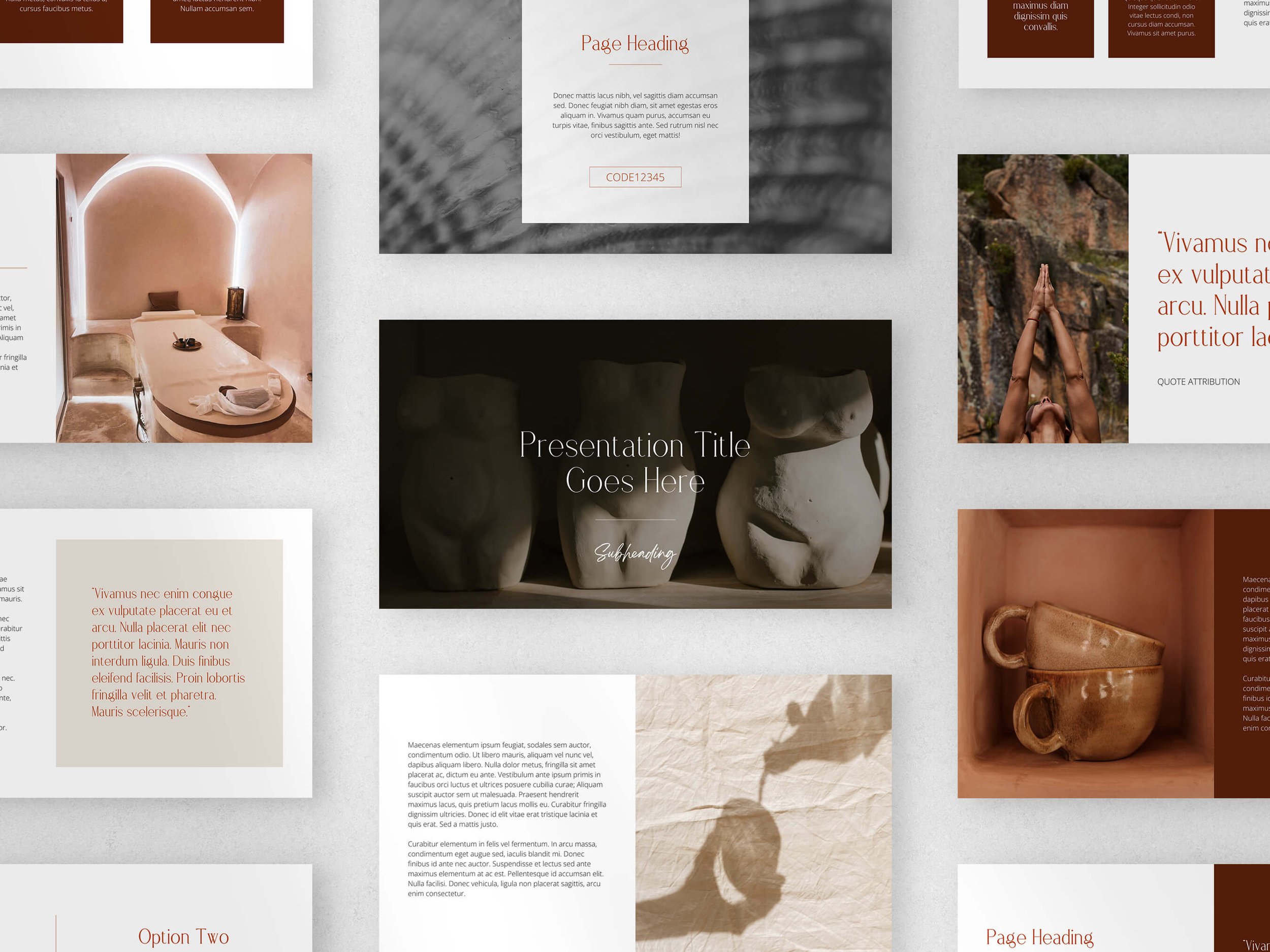 In Person Presentation Template for Wellness, Health and Fitness