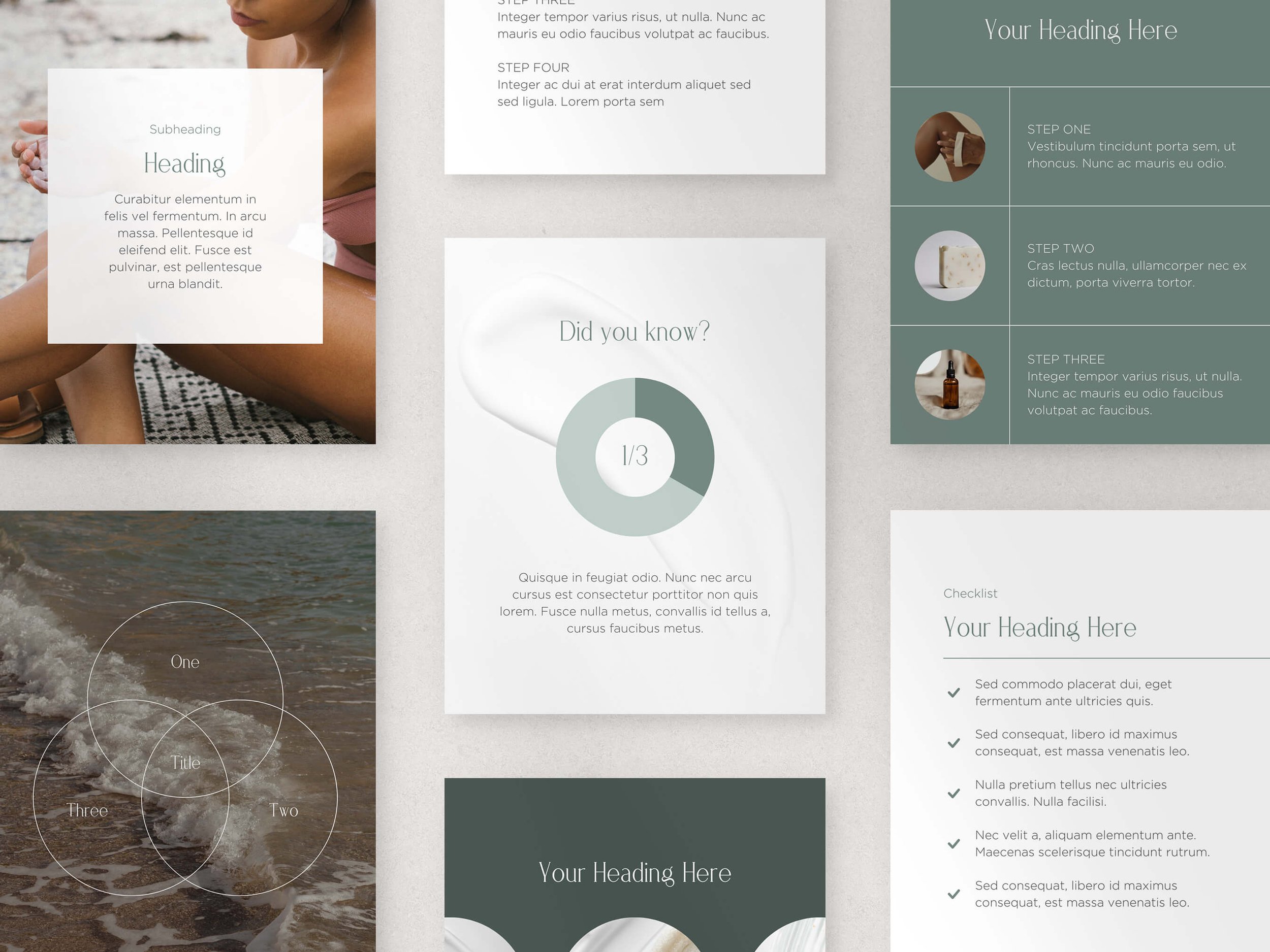Minimalist and Coastal Theme Canva Templates