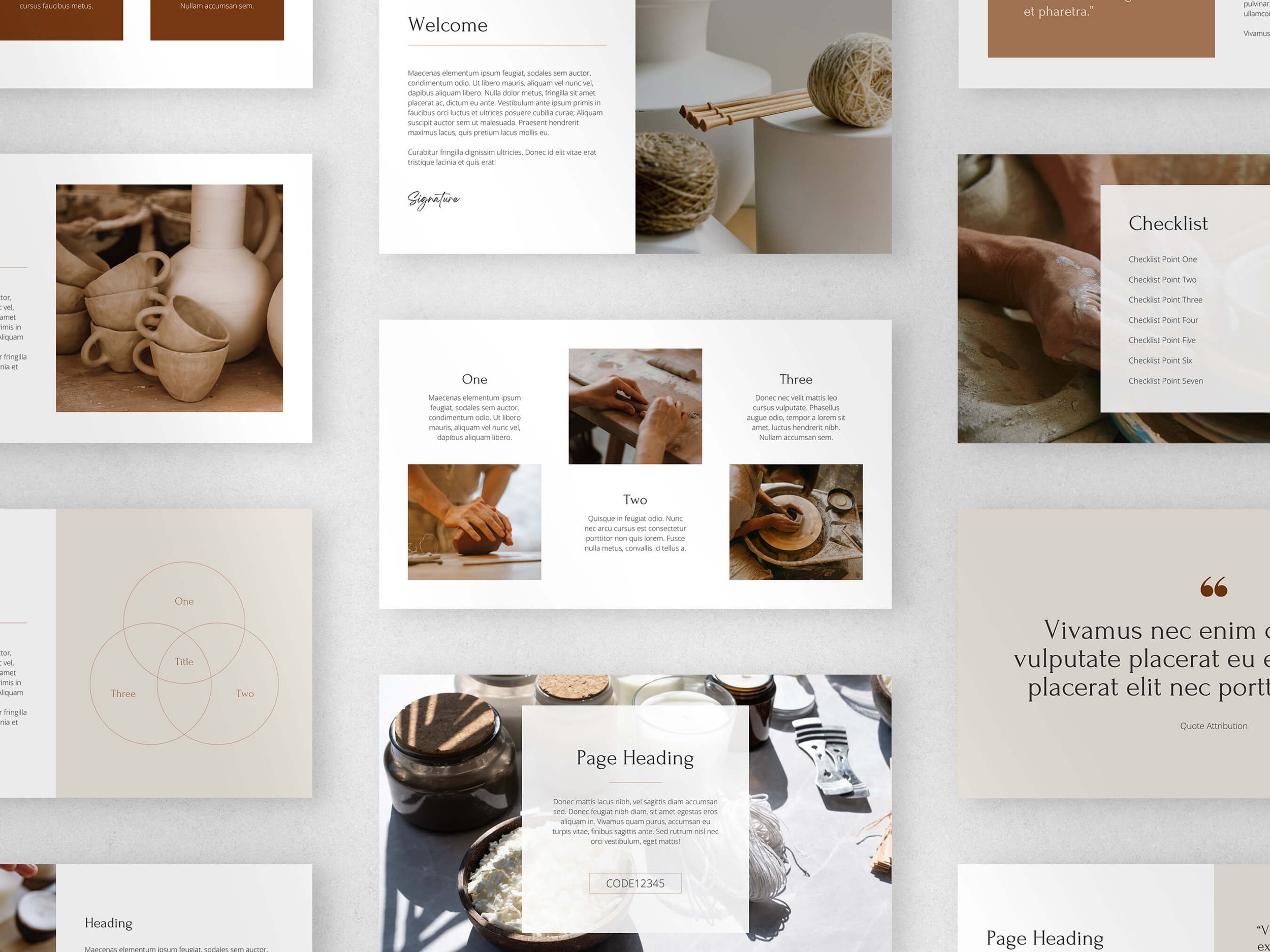 Workshop Template Design for Craft Fairs