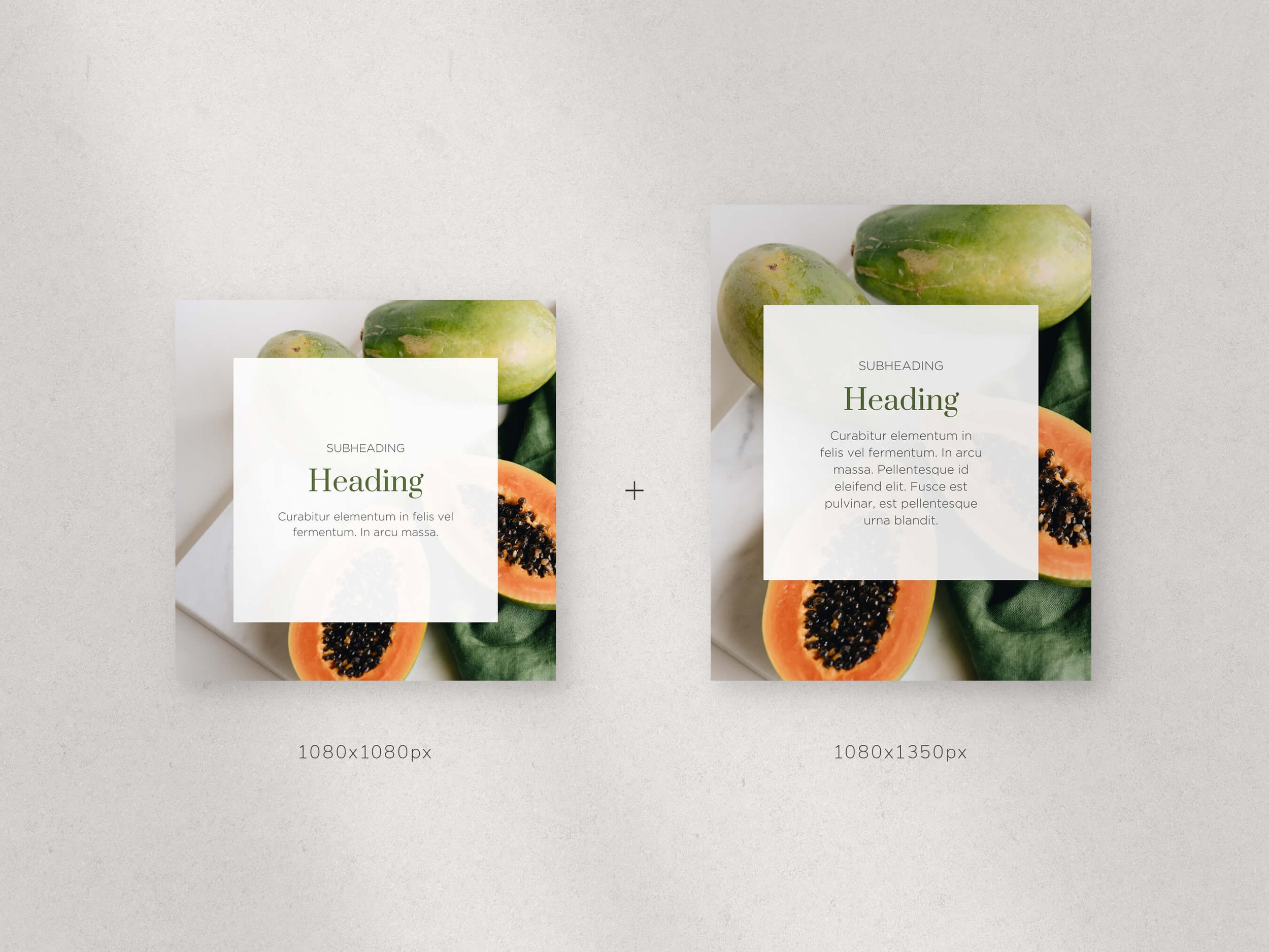 Instagram Templates Designed for Nutritionists