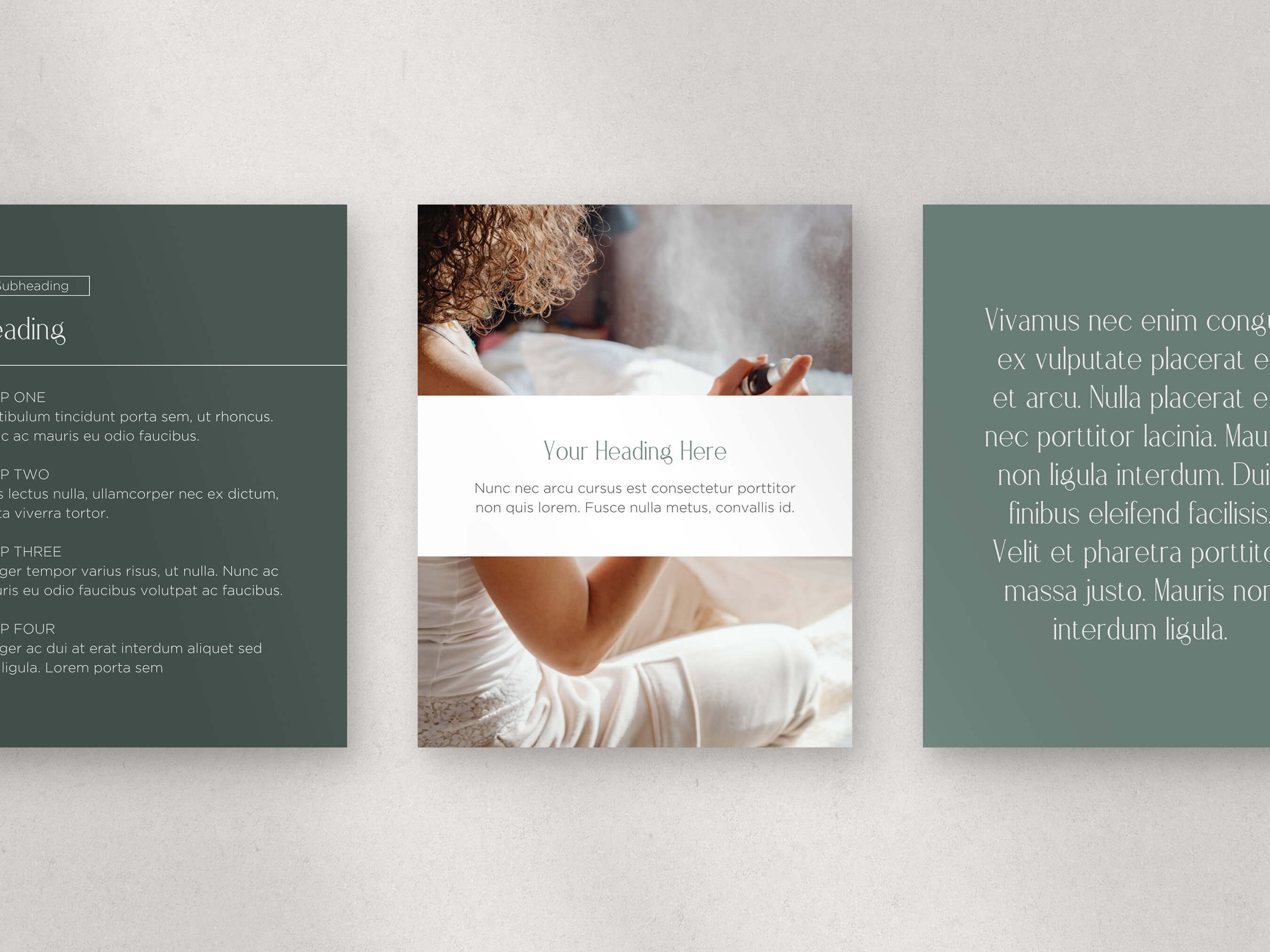 Social Media Template Designed for Natural Cosmetic Brands