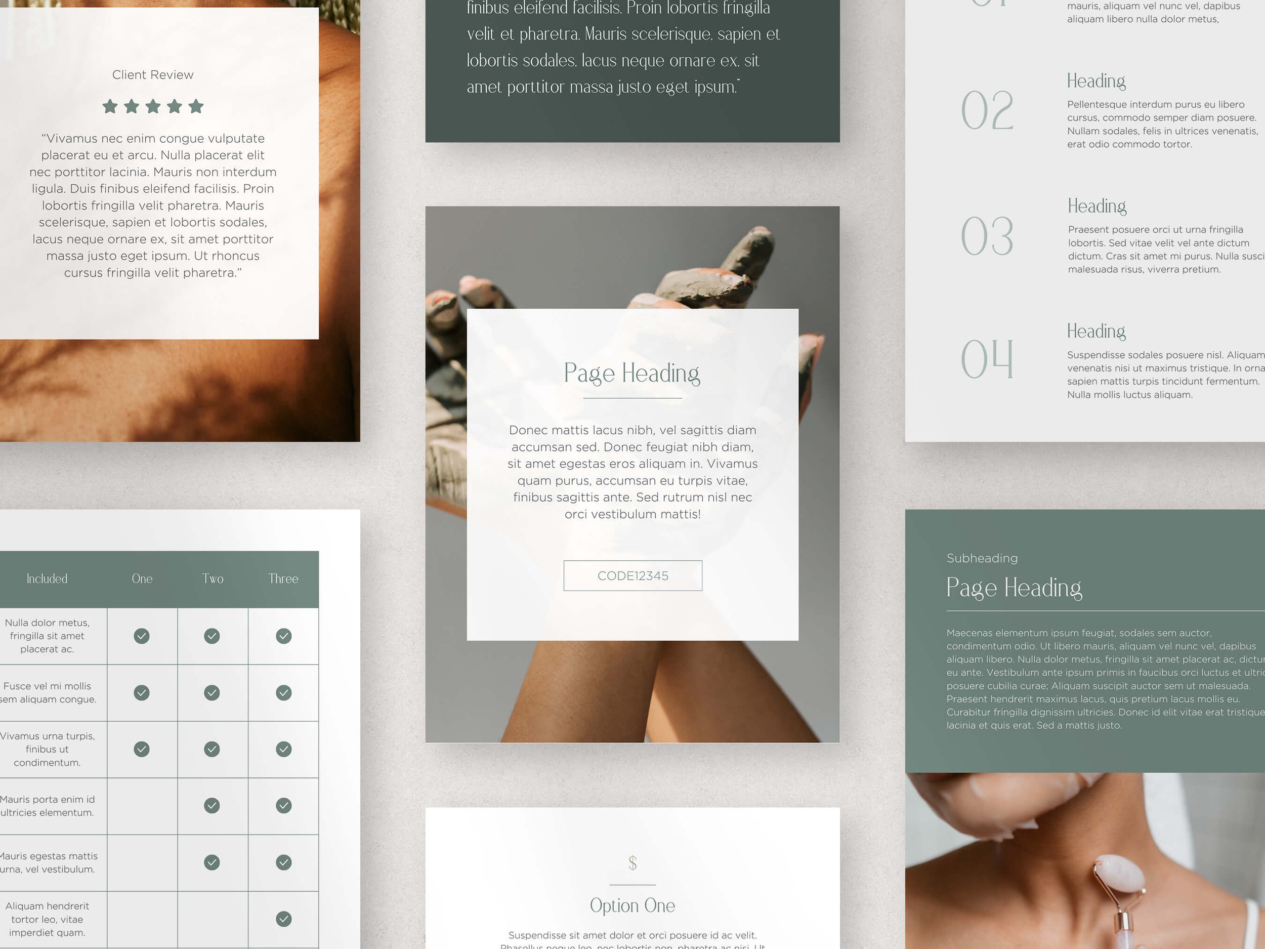 Service Brochure for Holistic Therapists