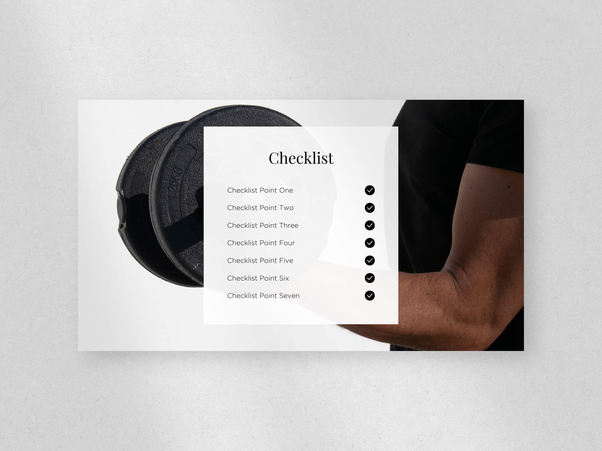 Presentation Design Including Checklists