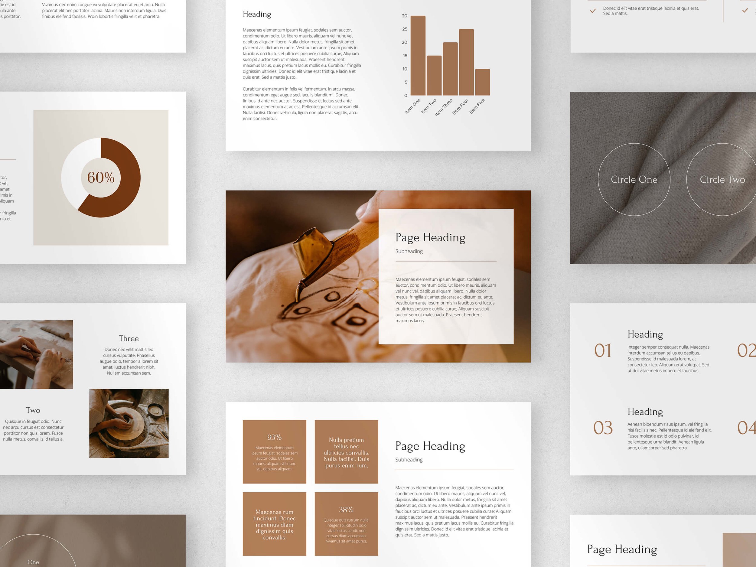 Business Pitch Presentation Template for Ceramicists