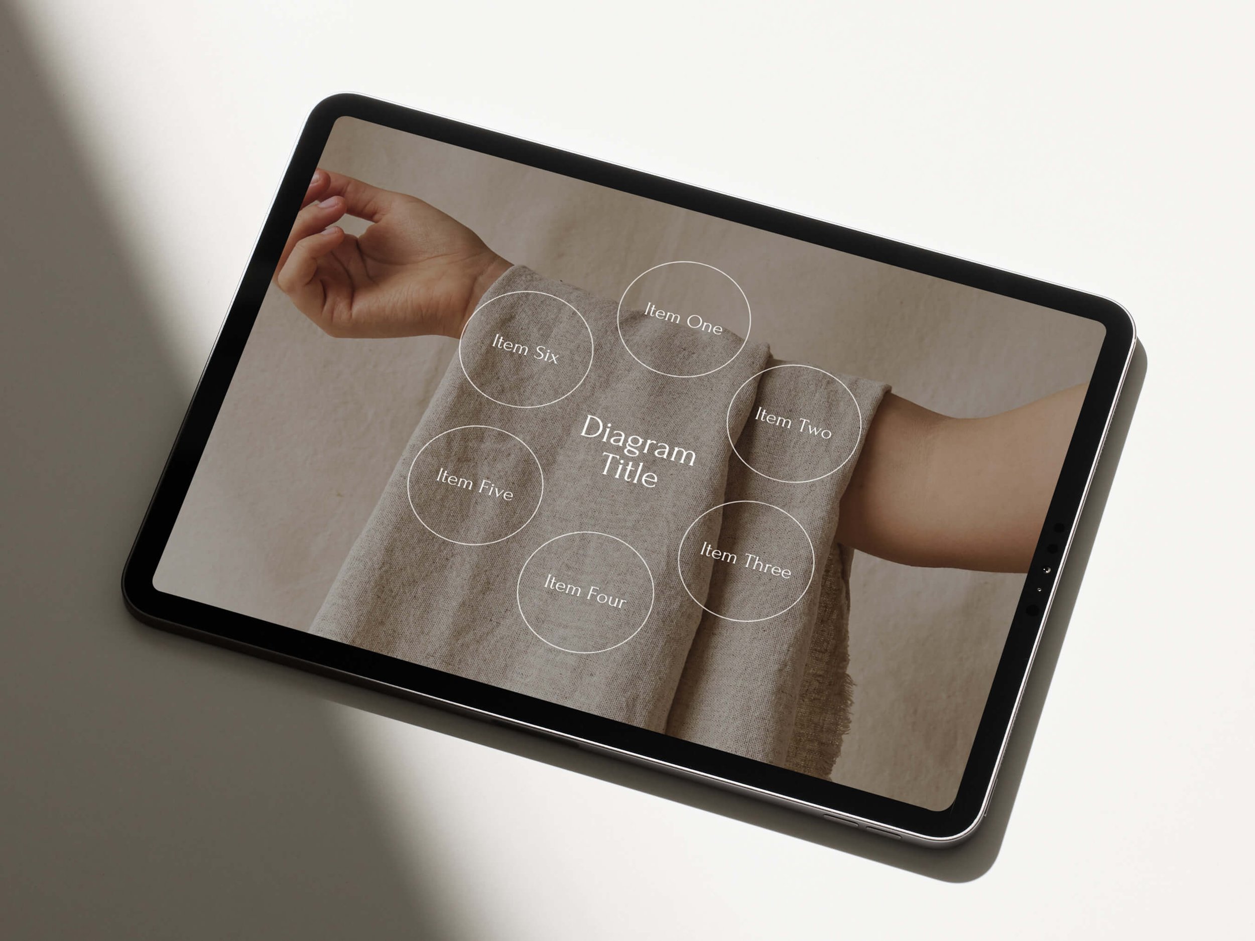 Masterclass Template Displayed on IPad