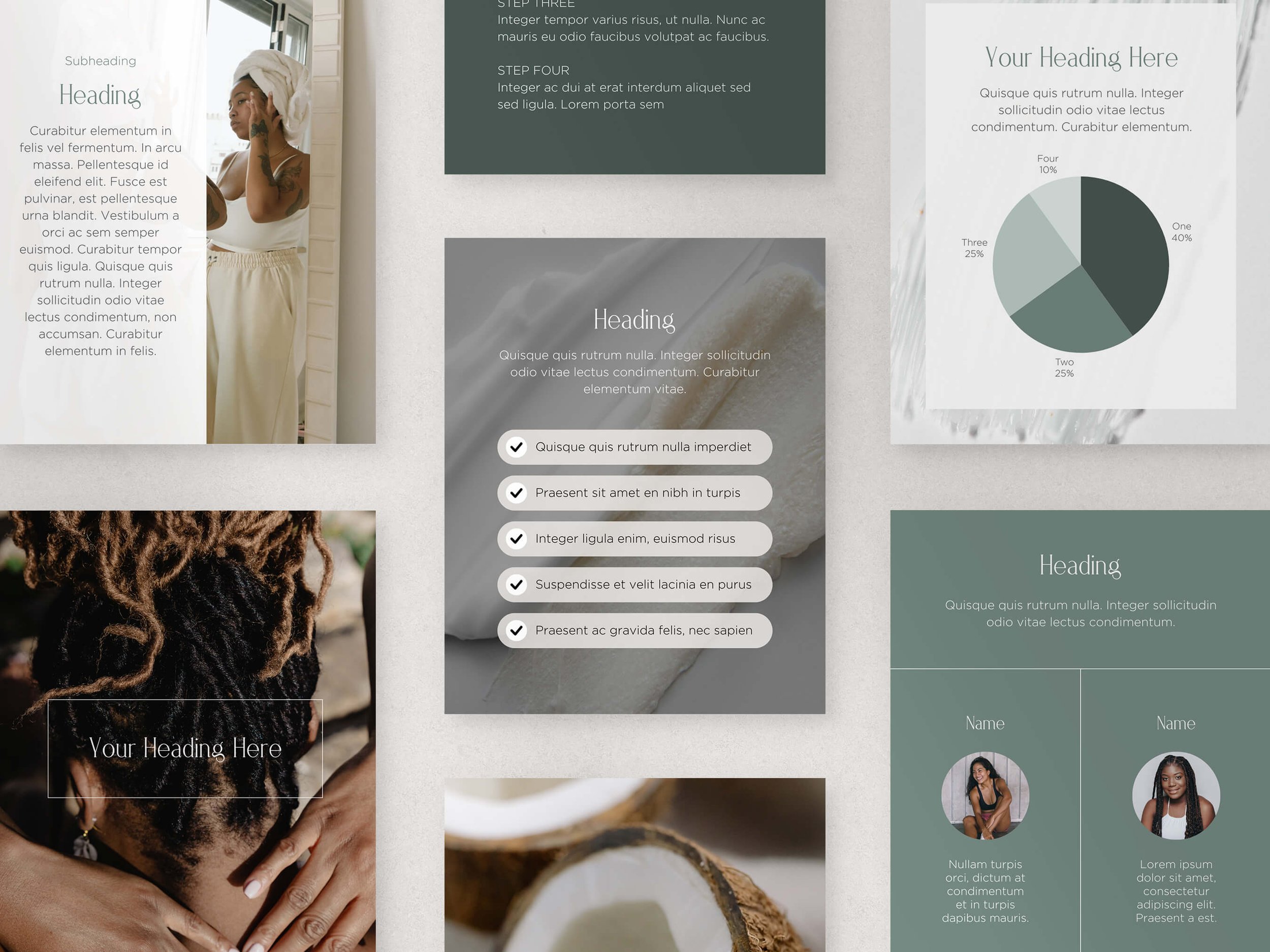 50 Page Canva Social Media Templates for Beauty Bloggers