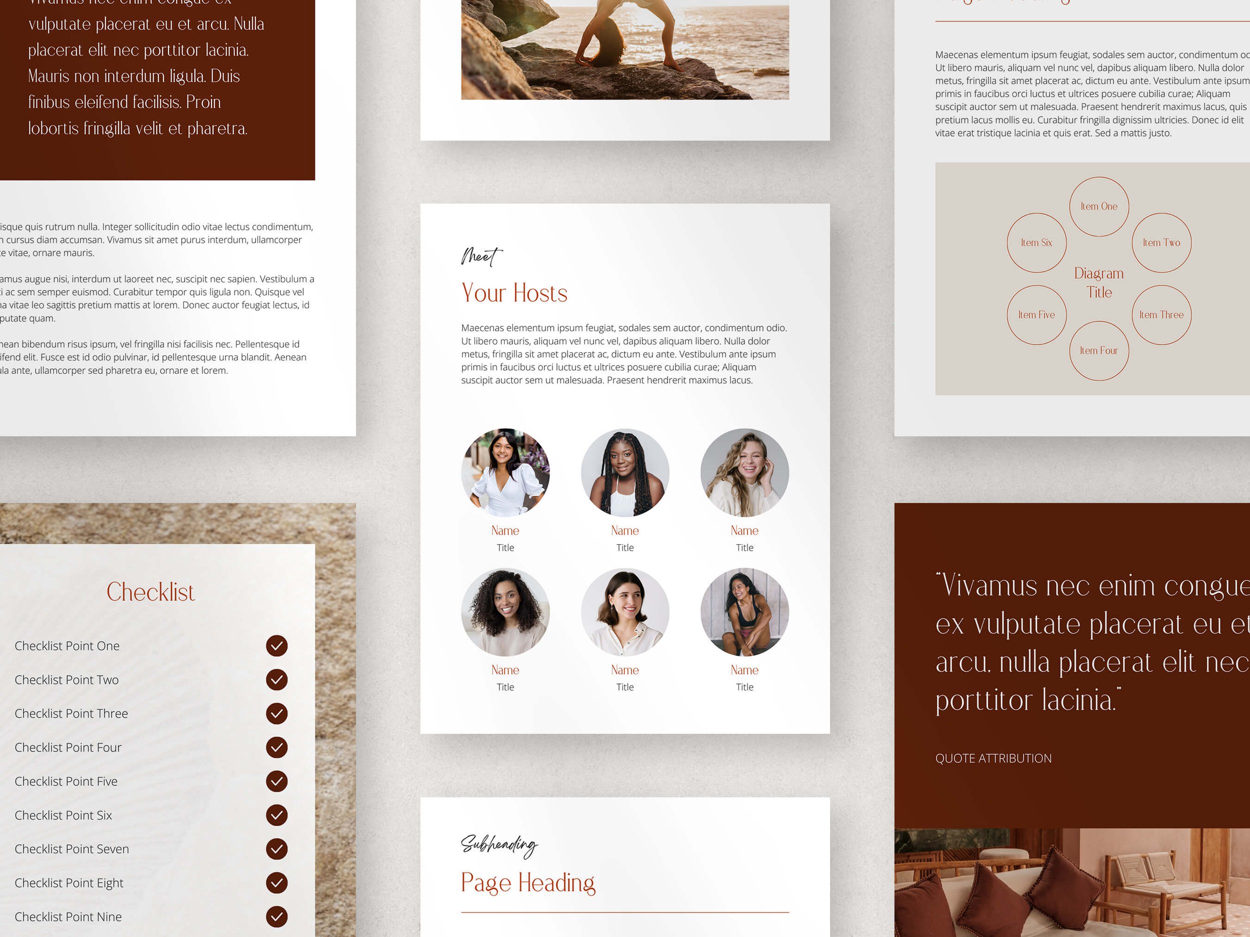 Event Brochure Design for Yoga Camps