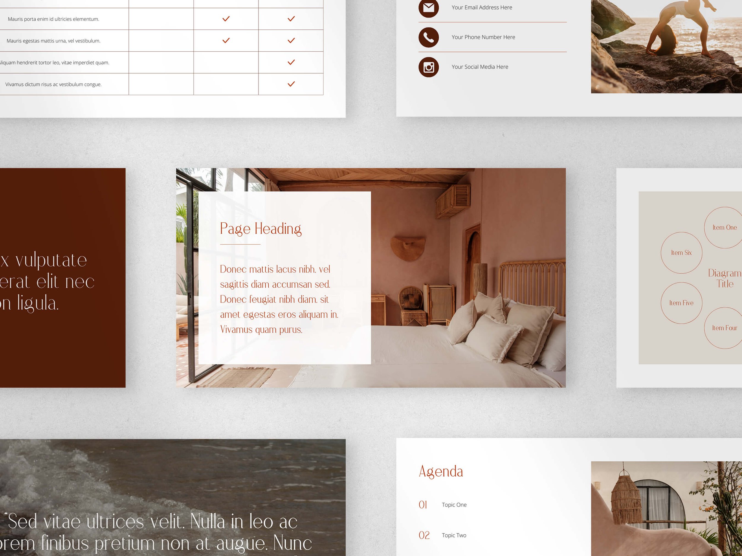 Business Pitch Template for Wellness and Yoga Camp