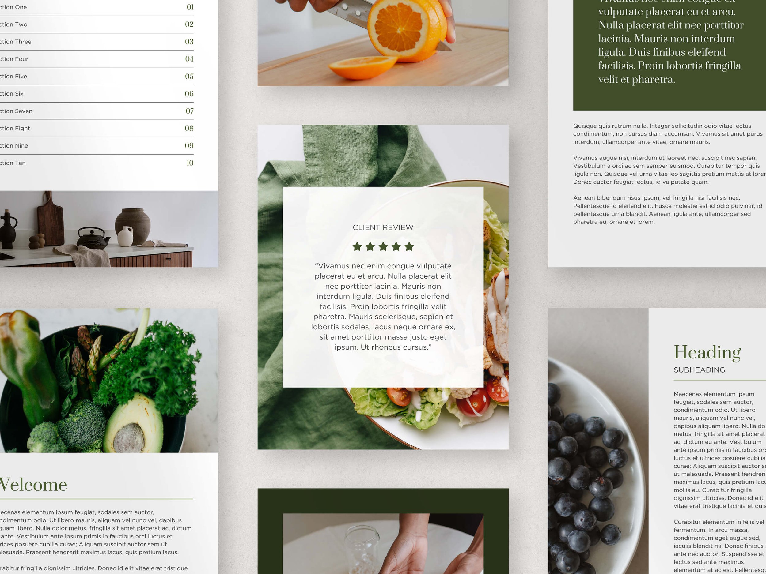 Event Brochure Design with Client Review Pages