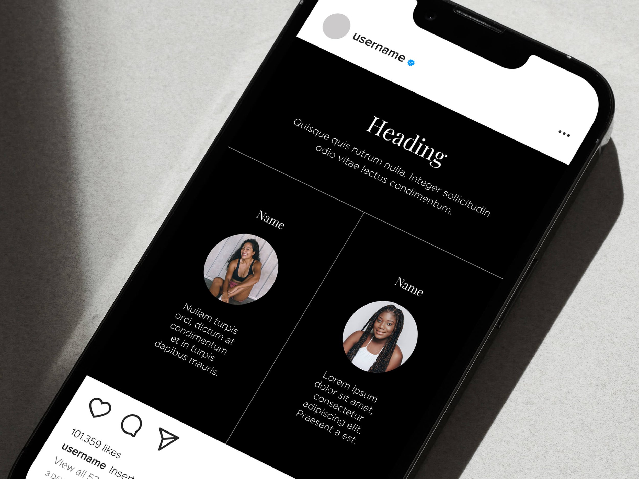Instagram Templates Designed for Yoga Instructors