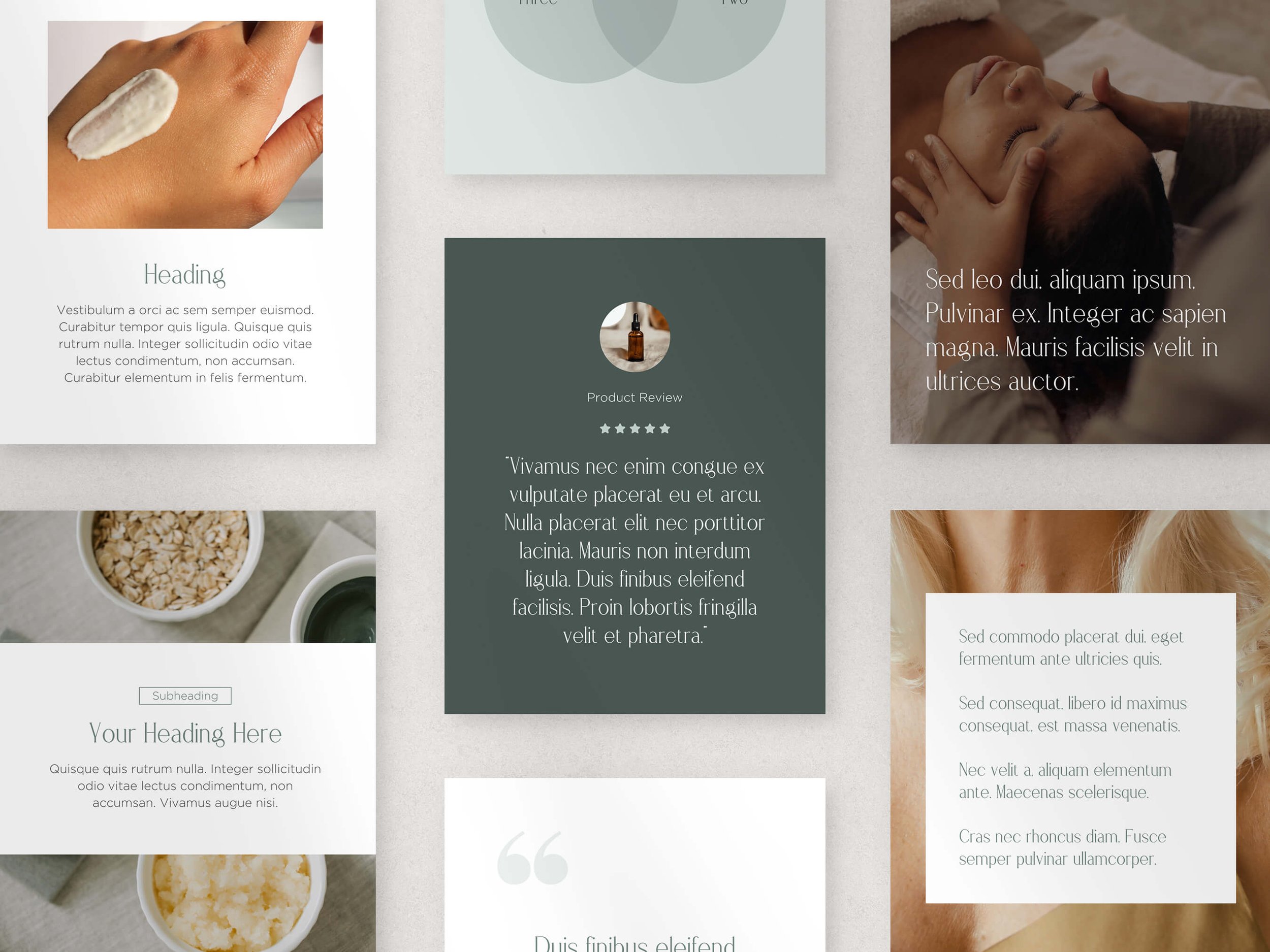 Designed Canva Templates for Aestheticians