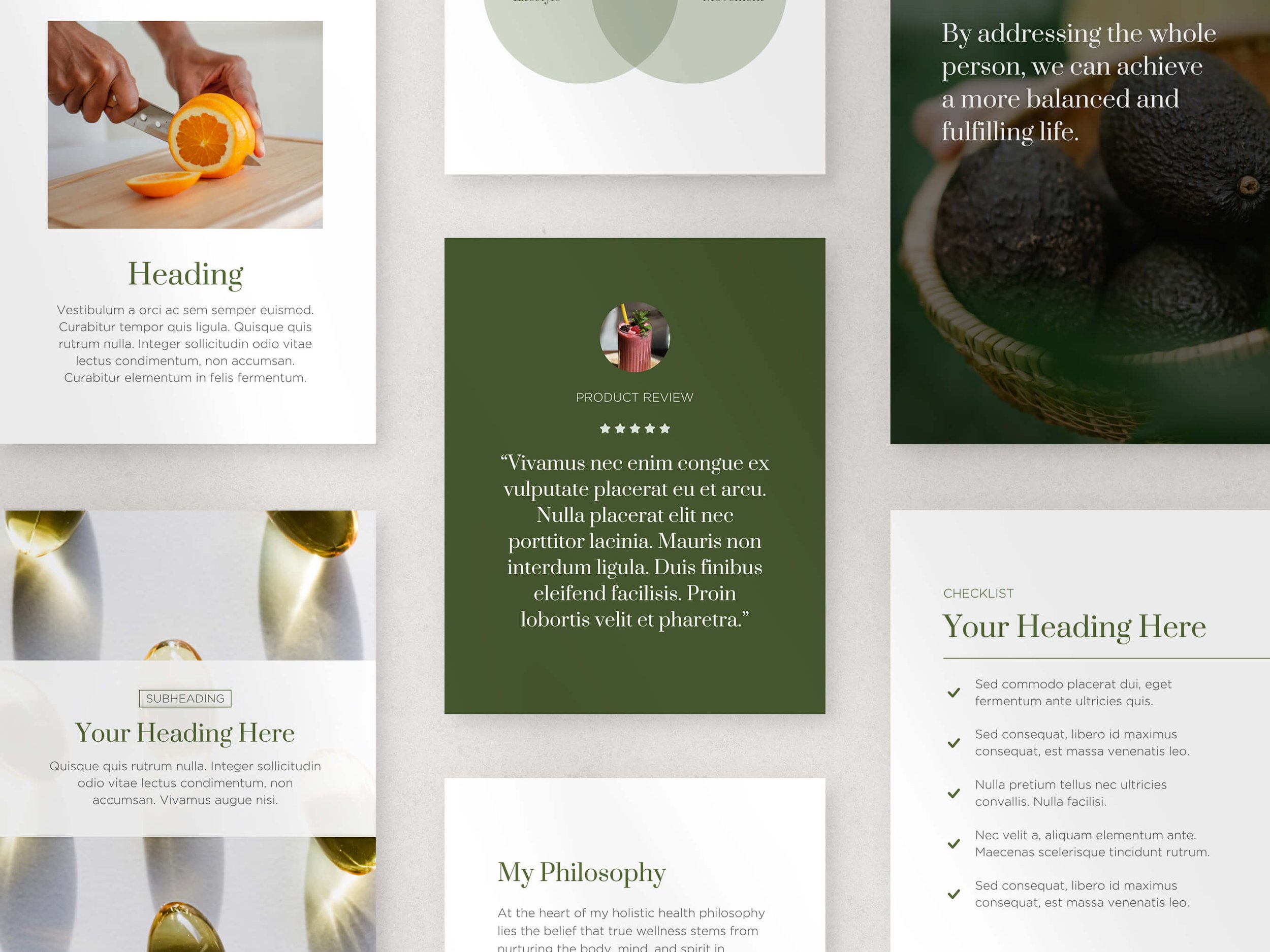 50 Page Canva Social Media Template Featuring Review Pages
