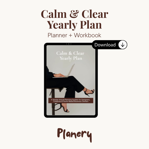 The Calm & Clear Yearly Planner