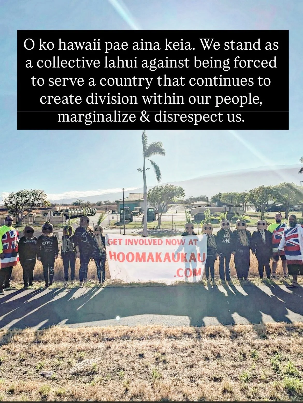Ho‘omakaukau! (Make ready!)
Change is in the air. 
Did you see any of these mana wahine in makini this morning across the pae’aina? Send me more pics.
(Statement from hoomakaukau.com)