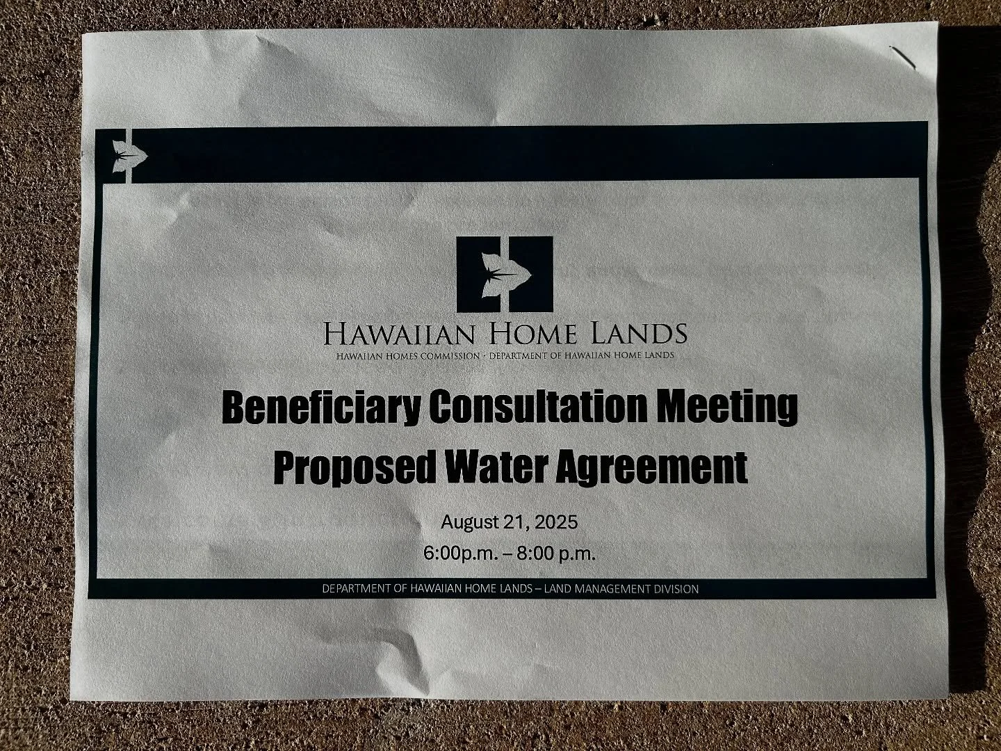 PowerPoint slides for the Waiohuli Wells Beneficiary Consultation on 8/21/25