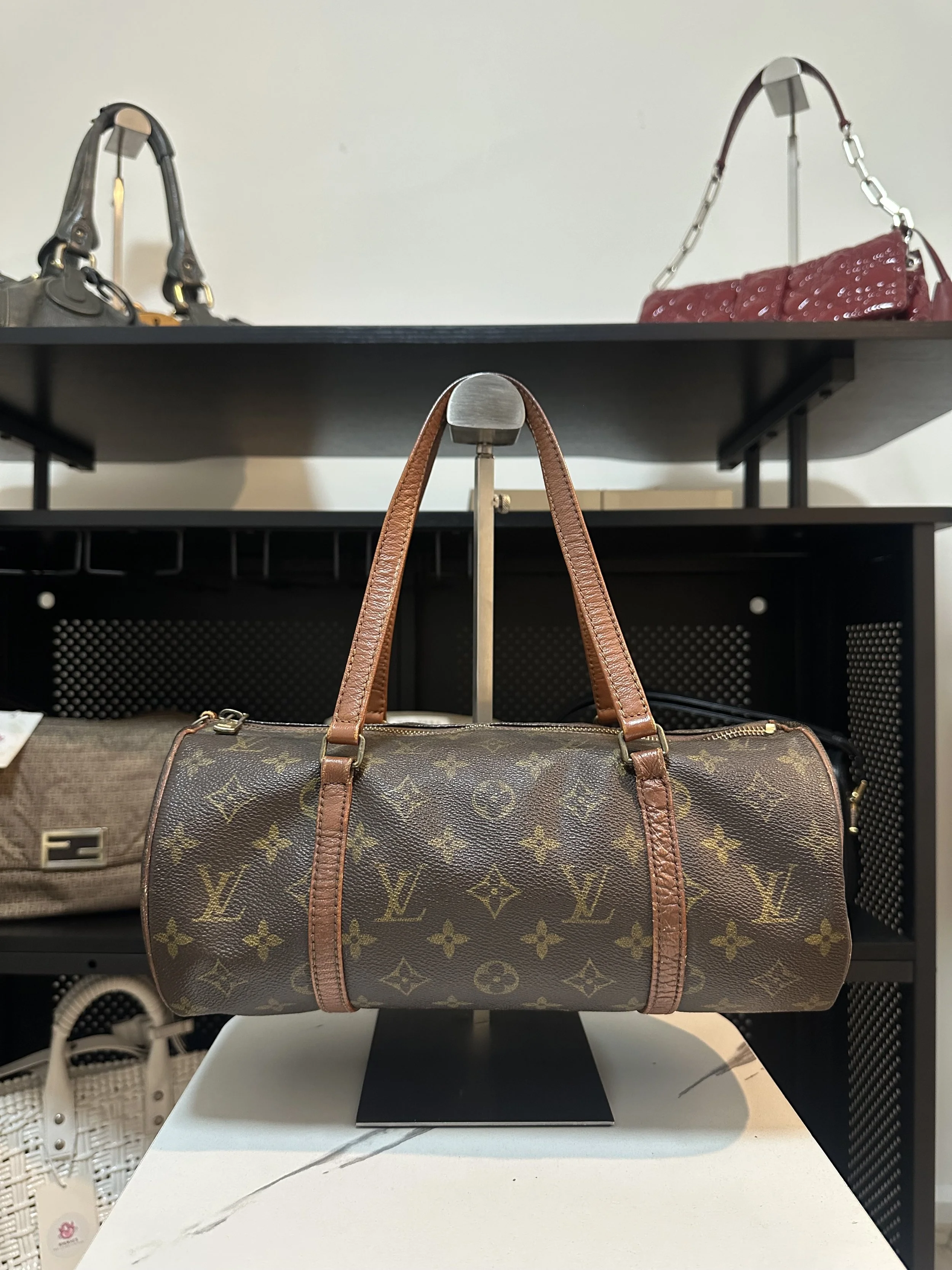 Louis Vuitton Classic Monogram Canvas Papillon 30 Handbag