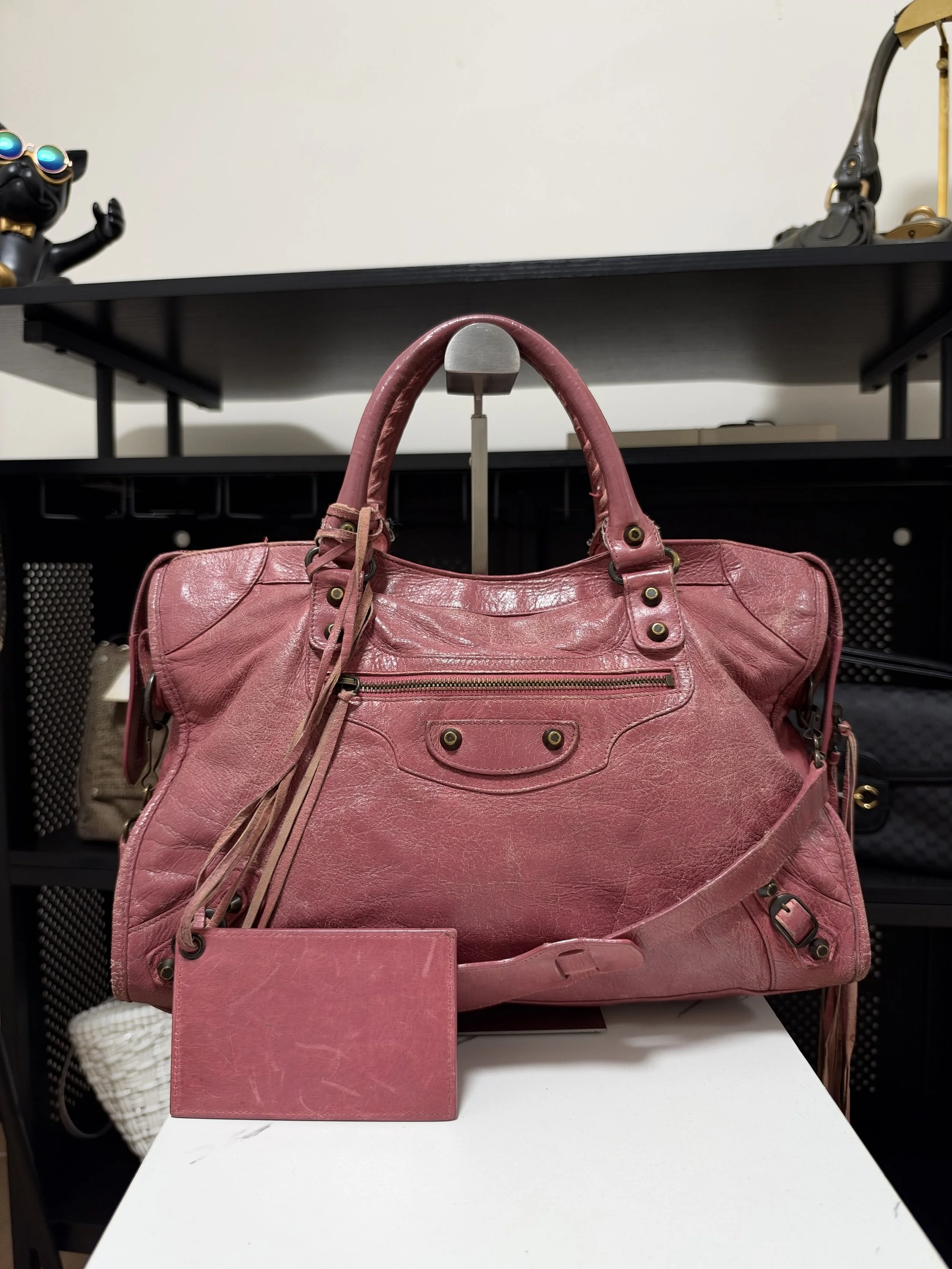 Balenciaga Bubblegum Pink Leather Large Classic City Bag
