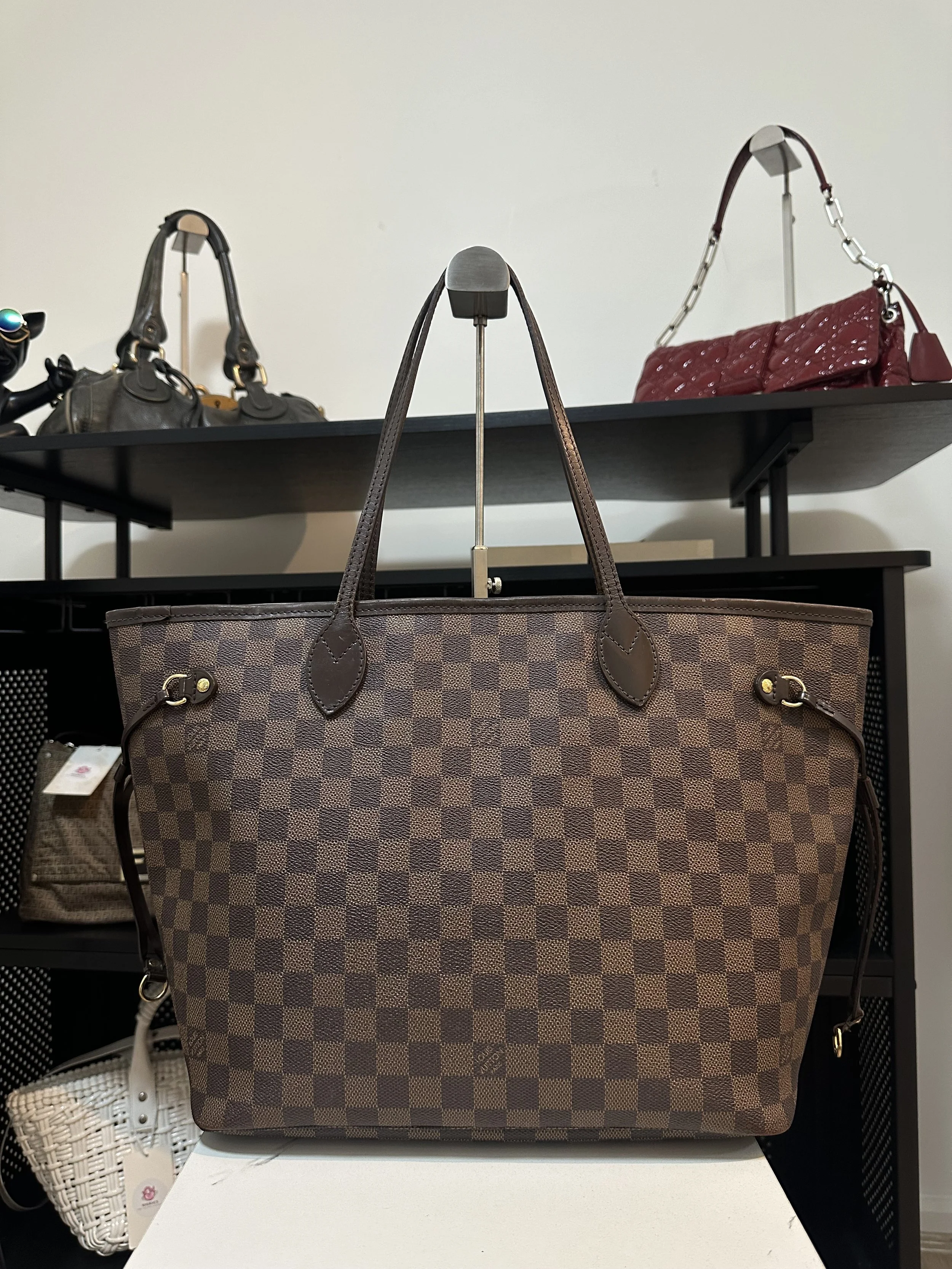 Louis Vuitton Damier Ebene MM Neverfull Tote