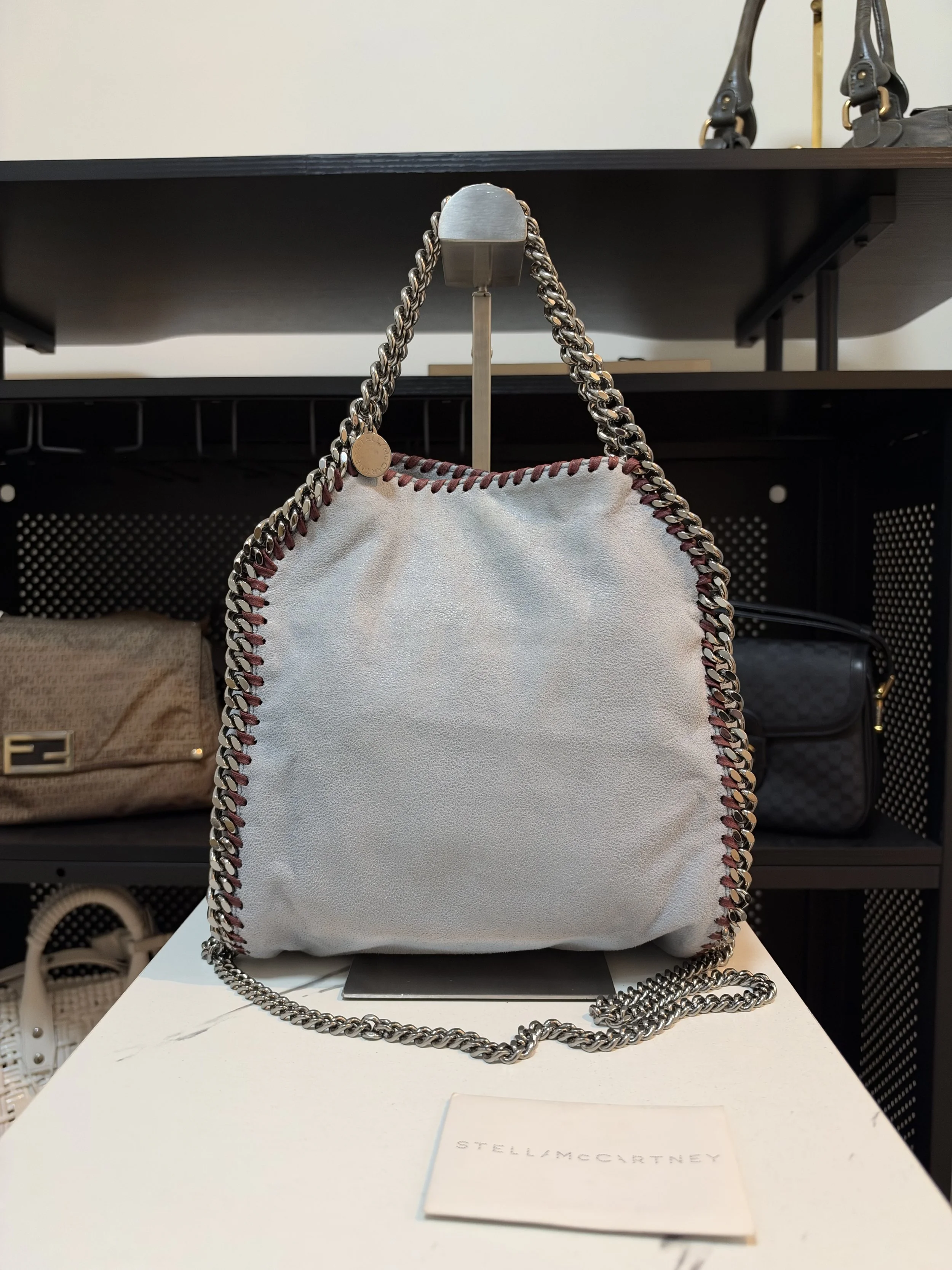 Stella McCartney Light Blue Falabella Mini Tote