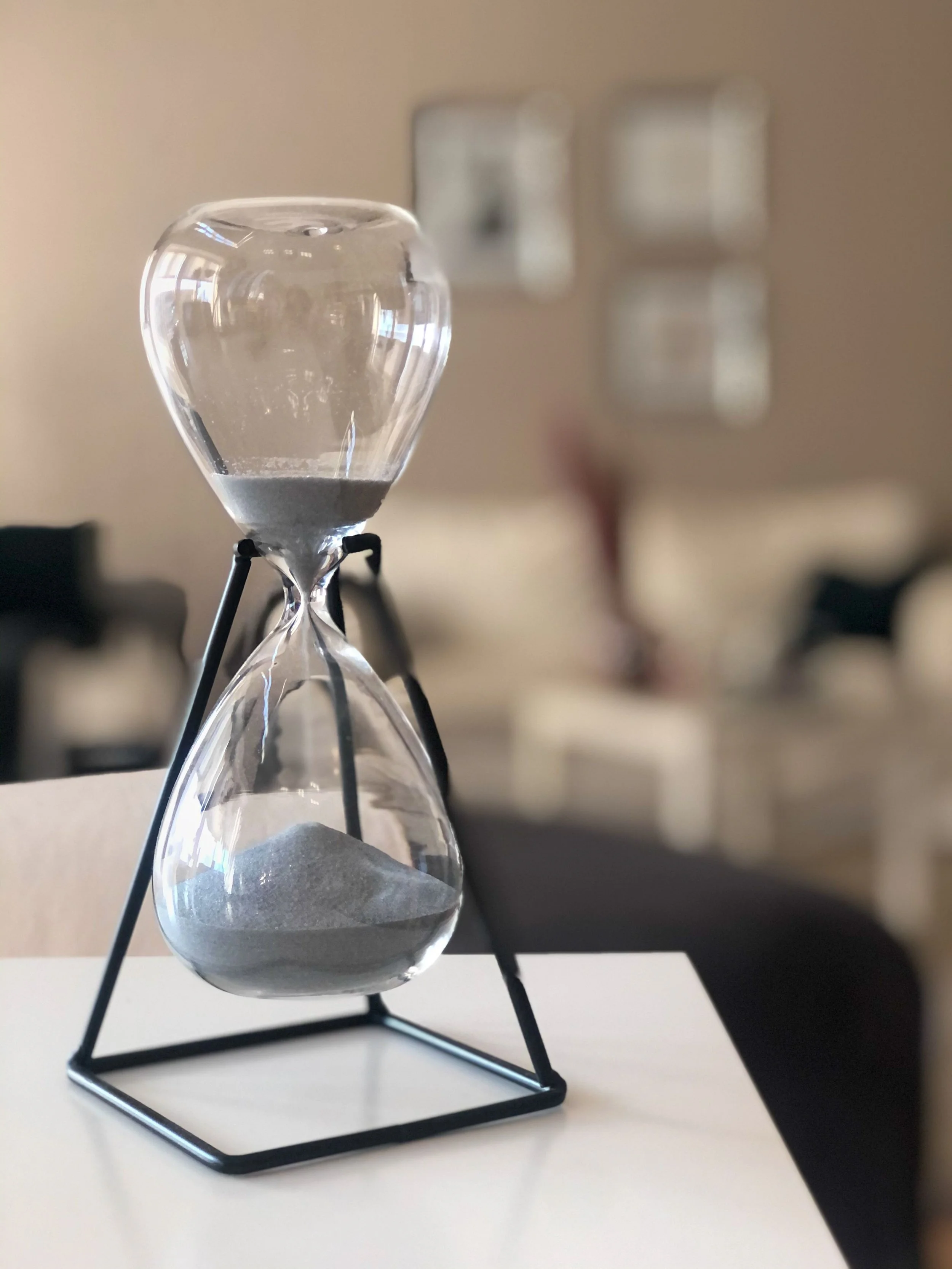 Hour glass- represents time awareness and time management.