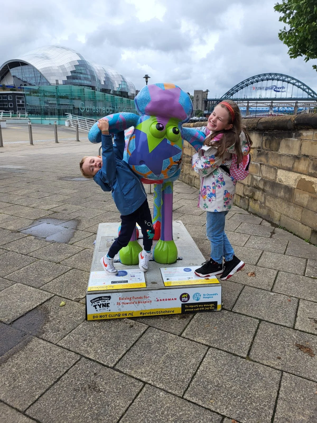 North Star Shaun installed on the Tyne