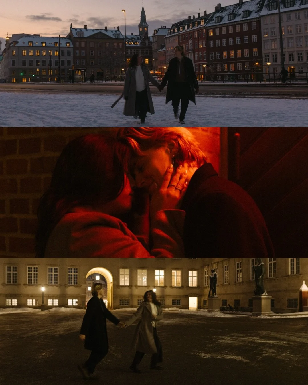 A cinematic Copenhagen photoshoot on a winter afternoon🌃 

what do you even say about afternoons like this without overdoing it?
maybe it just flowed exactly as it should. 
laughter, snowballs in the streets, wandering a quiet museum just before clo