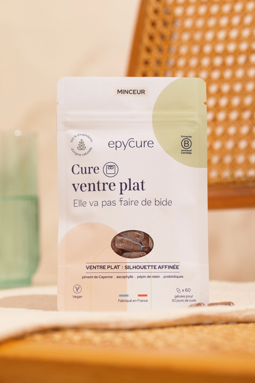 Flat Stomach Cure -1 Month of Cure - x60 Capsules