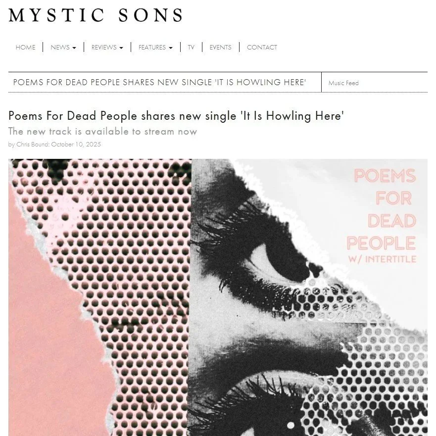 Poems For Dead People shares new single 'It Is Howling Here'