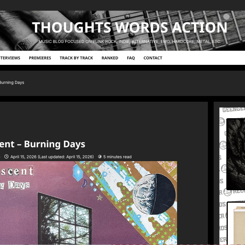 Thoughts Words Action Reviews dreamscent