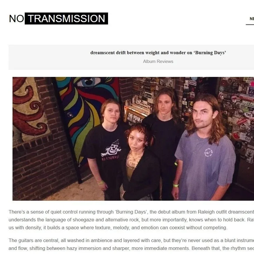 No Transmission Reviews dreamscent