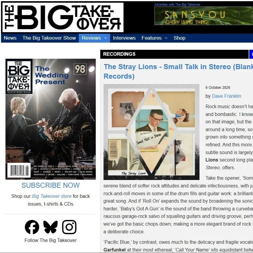 The Big Take-Over Talks Small Talk in Stereo