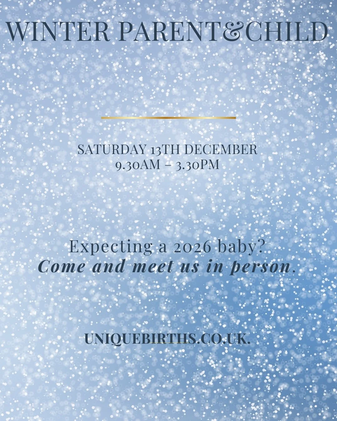 We&rsquo;re delighted to be part of the Winter Parent &amp; Child Event in Stamford &mdash; a beautiful day filled with connection, community and amazing support for local families.

If you&rsquo;re expecting in 2026, and wanting a birth experience t