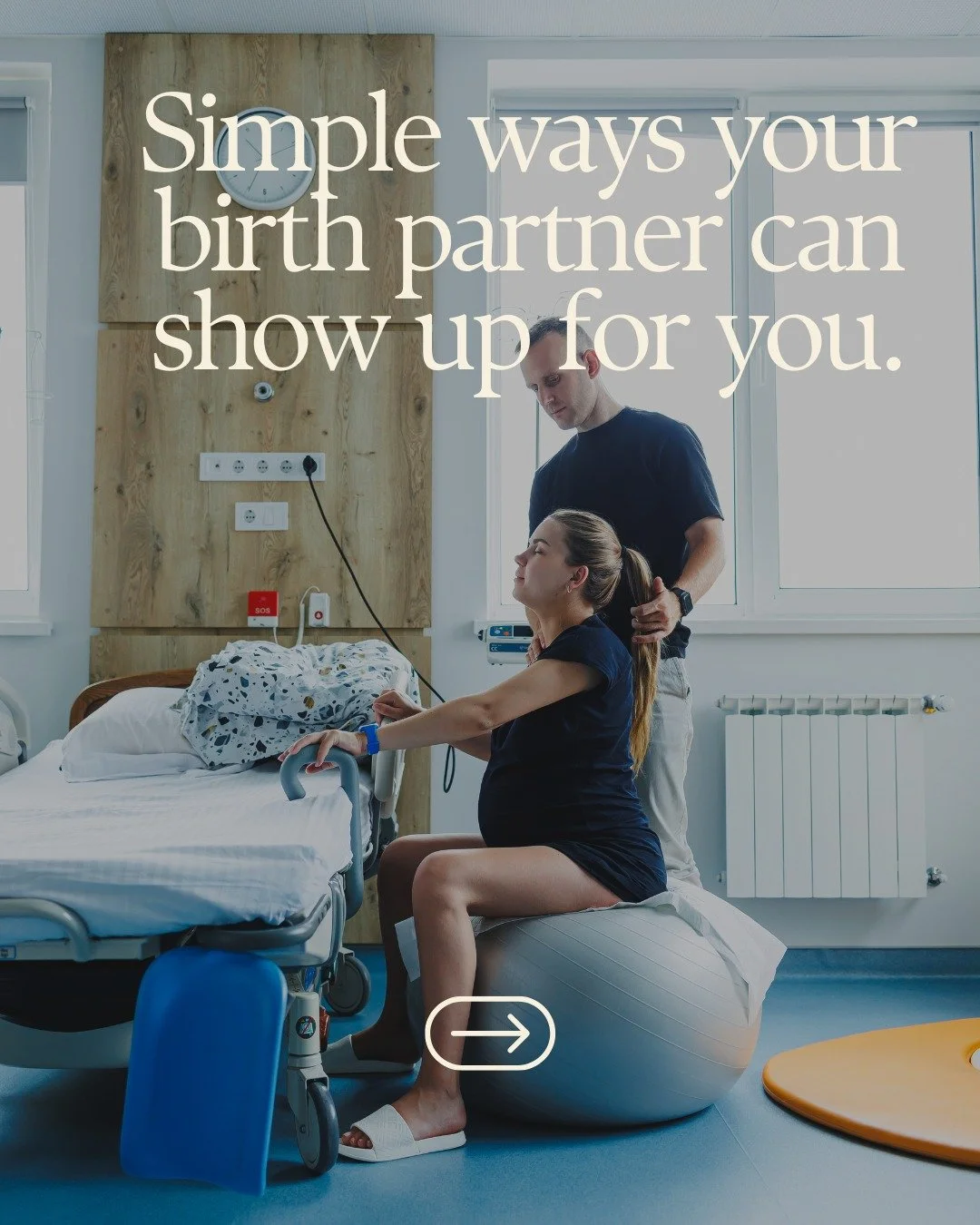 A birth partner isn&rsquo;t there to run the show or get it &ldquo;right&rdquo;.

They&rsquo;re there to hold the space around you

and help you stay in what your body is doing.

That might look like keeping things quiet so your body can keep working