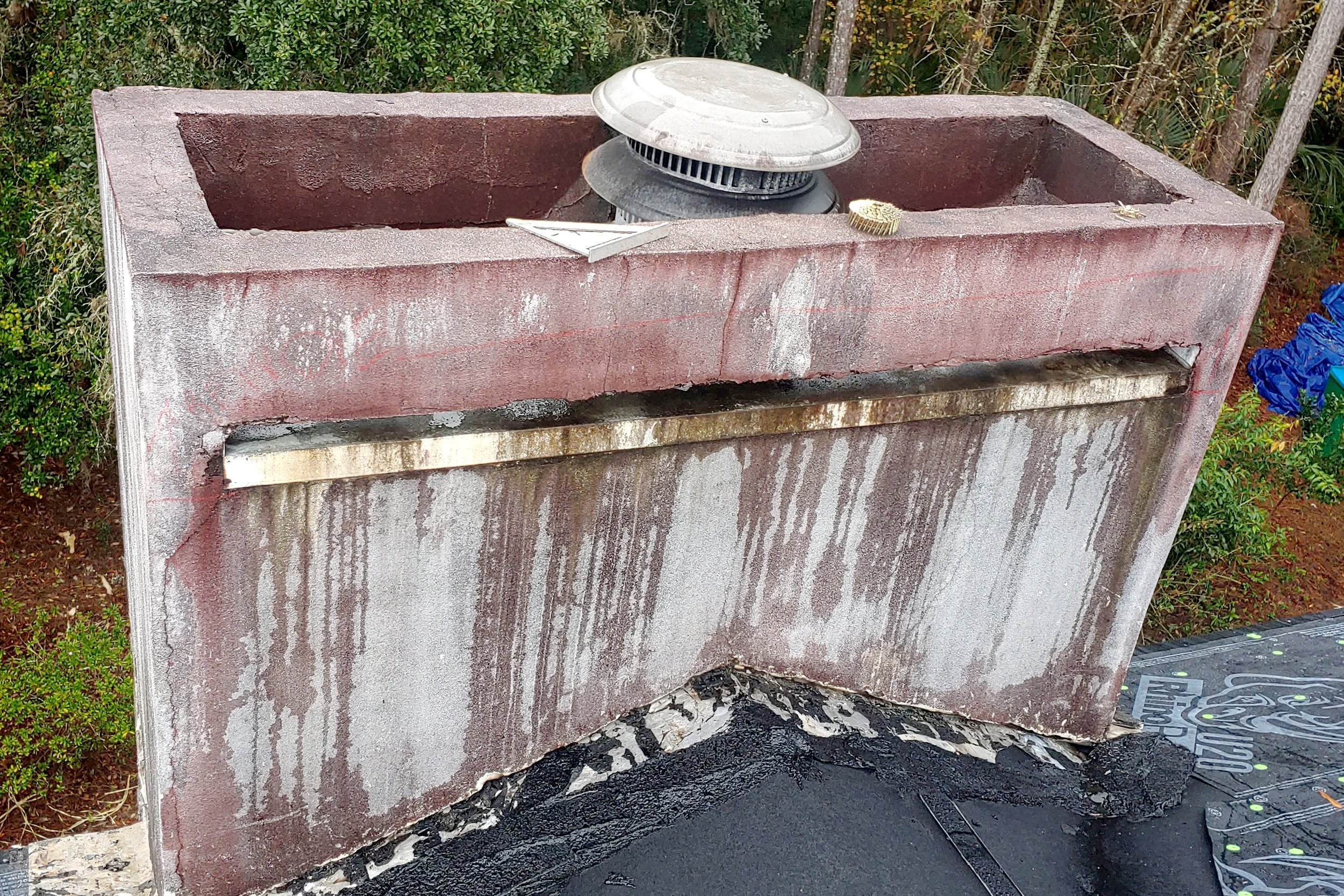 Full chimney refurbishment in Winter springs florida. 