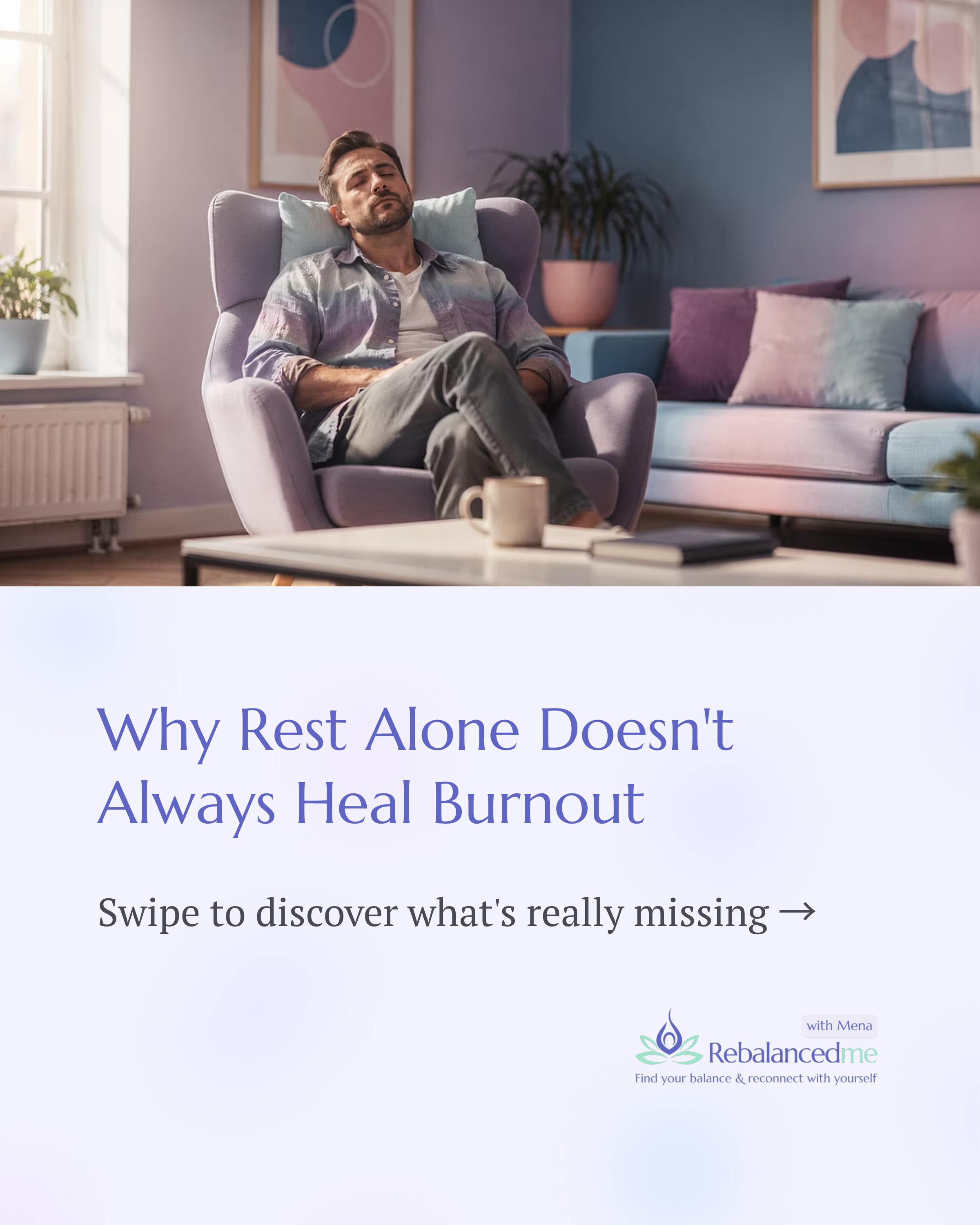 We’ve been taught that burnout recovery looks like 𝗿𝗲𝘀𝘁𝗶𝗻𝗴 𝘂𝗻𝘁𝗶𝗹 𝘄𝗲 𝗰𝗮𝗻 𝗽𝗲𝗿𝗳𝗼𝗿𝗺 𝗮𝗴𝗮𝗶𝗻.

And rest 𝘪𝘴 essential. Burned-out systems need 𝘀𝗮𝗳𝗲𝘁𝘆, 𝘀𝗹𝗼𝘄𝗻𝗲𝘀𝘀, 𝗮𝗻𝗱 𝘀𝗽𝗮𝗰𝗲 🫶

But what I see, again and agai