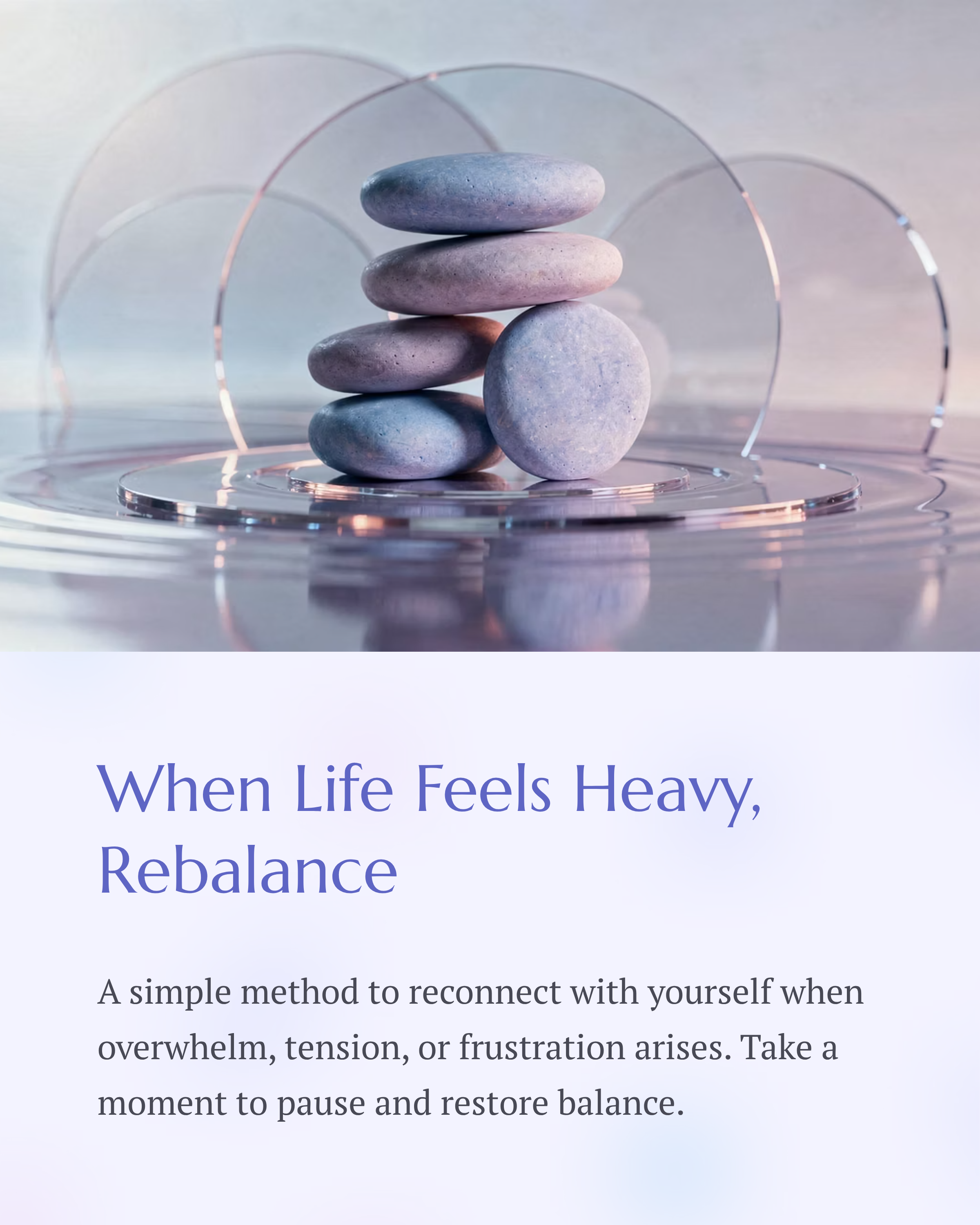 Life can feel heavy sometimes, and that weight shows up in 𝘆𝗼𝘂𝗿 𝗯𝗼𝗱𝘆, 𝘆𝗼𝘂𝗿 𝗺𝗶𝗻𝗱, 𝗼𝗿 𝘆𝗼𝘂𝗿 𝗲𝗻𝗲𝗿𝗴𝘆.

The solution doesn’t have to be a big life change. Often, it’s a small, gentle shift, a way to 𝗿𝗲𝗰𝗼𝗻𝗻𝗲𝗰𝘁 𝘁𝗼 𝘄𝗵?