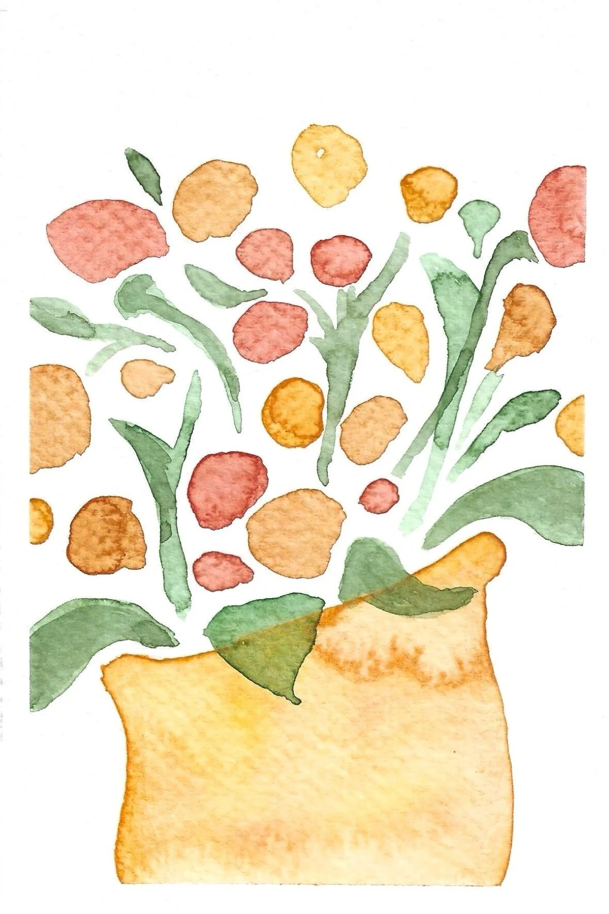 "Floral No.3" - 4x6in