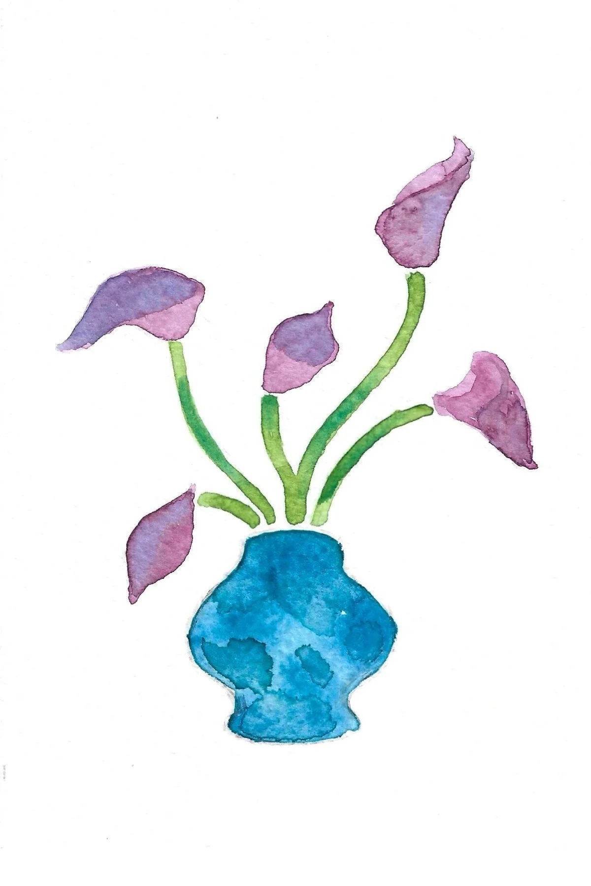 "Floral No.2" - 4x6in