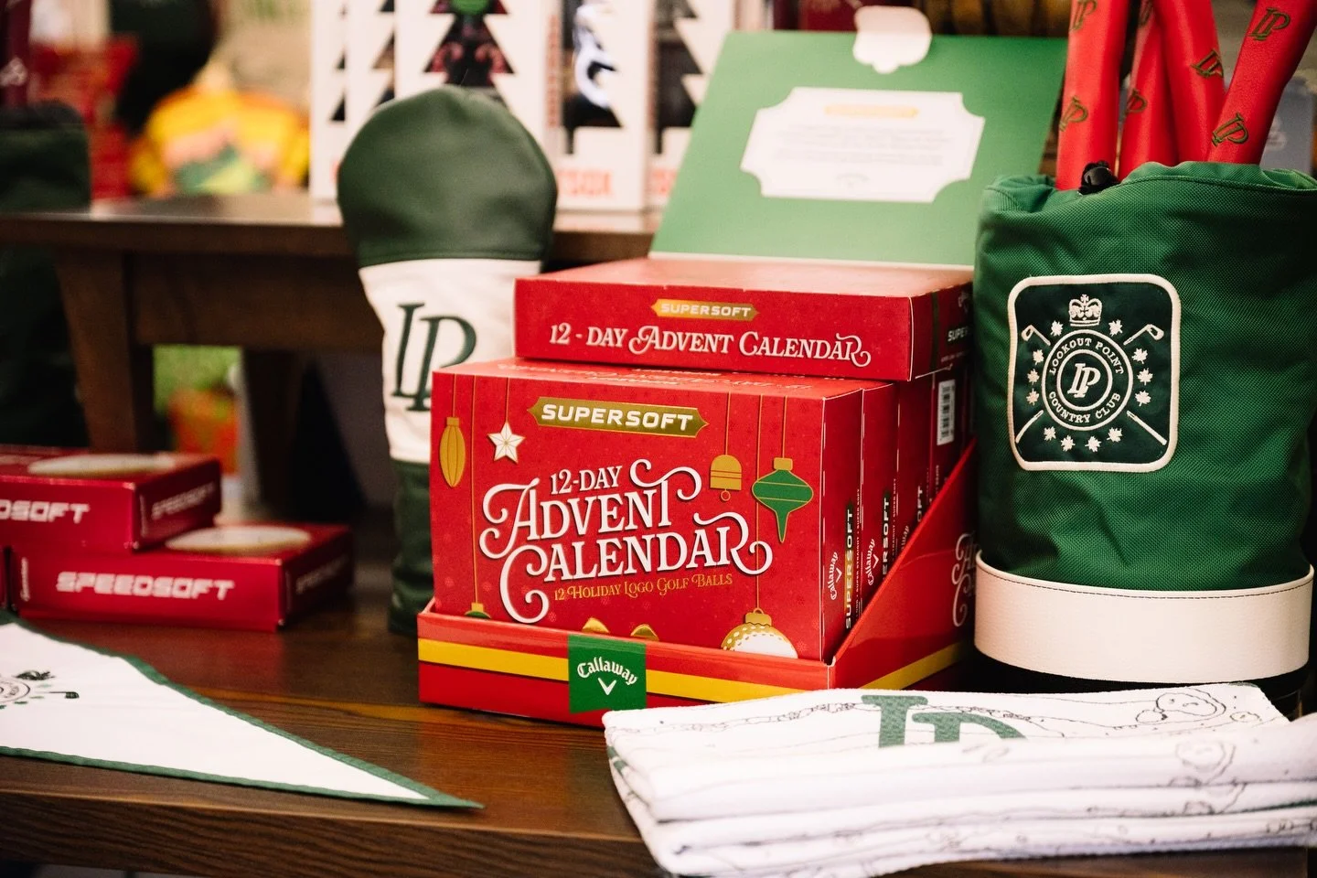 🎁&hellip; a festive way to celebrate the season one day (and one golf ball) at a time. The new Supersoft 12-Day Advent Calendar features 12 limited-edition Supersoft balls each with their own unique holiday logo. Stop by the Golf Shop and treat your