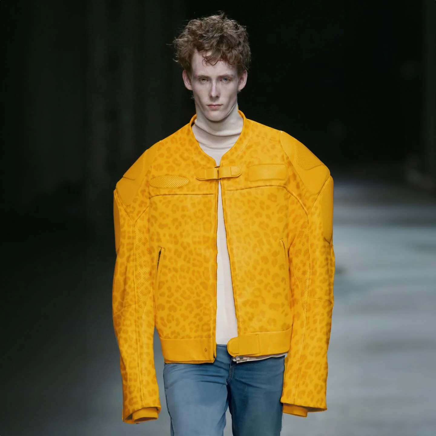 METAMODERN Design Studio -

Cheetah Print Moto Jacket