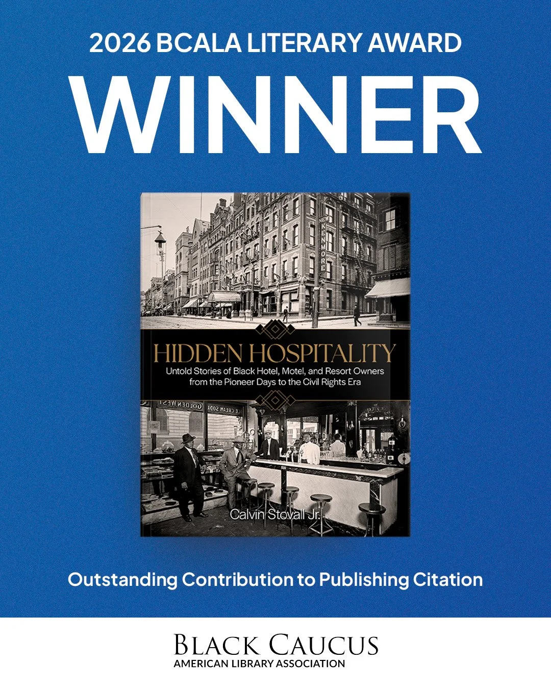 Congratulations to @iconicspeaker and the Brown Books Publishing Group team on Hidden Hospitality winning the 2026 @bc_ala Literary Award for Outstanding Contribution to Publishing Citation!

This recognition celebrates books that uplift and honor th